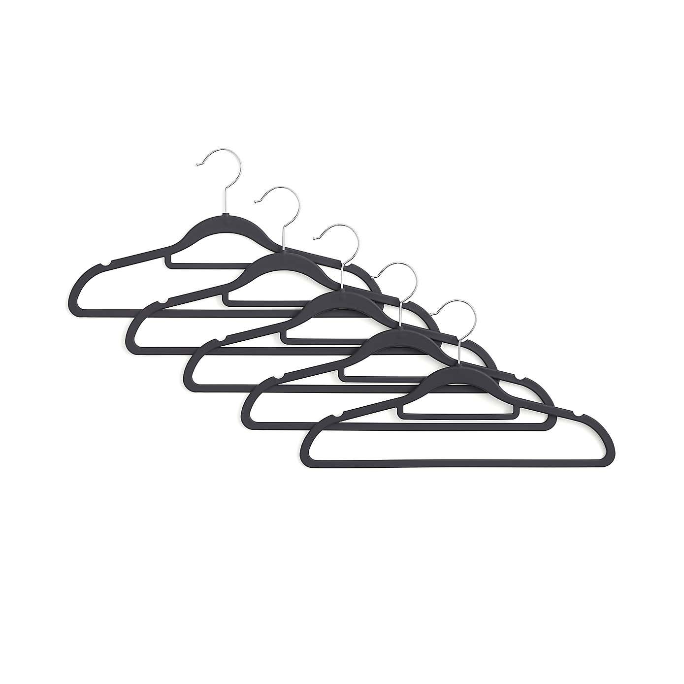 Pack of 5 Non Slip Hangers