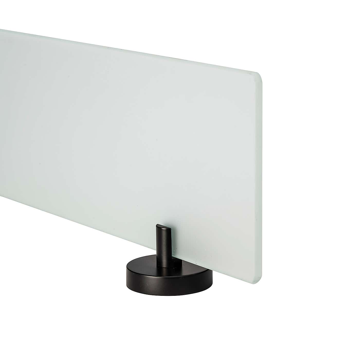 Epsom Flexi-FixTM Matt Black Glass Shelf
