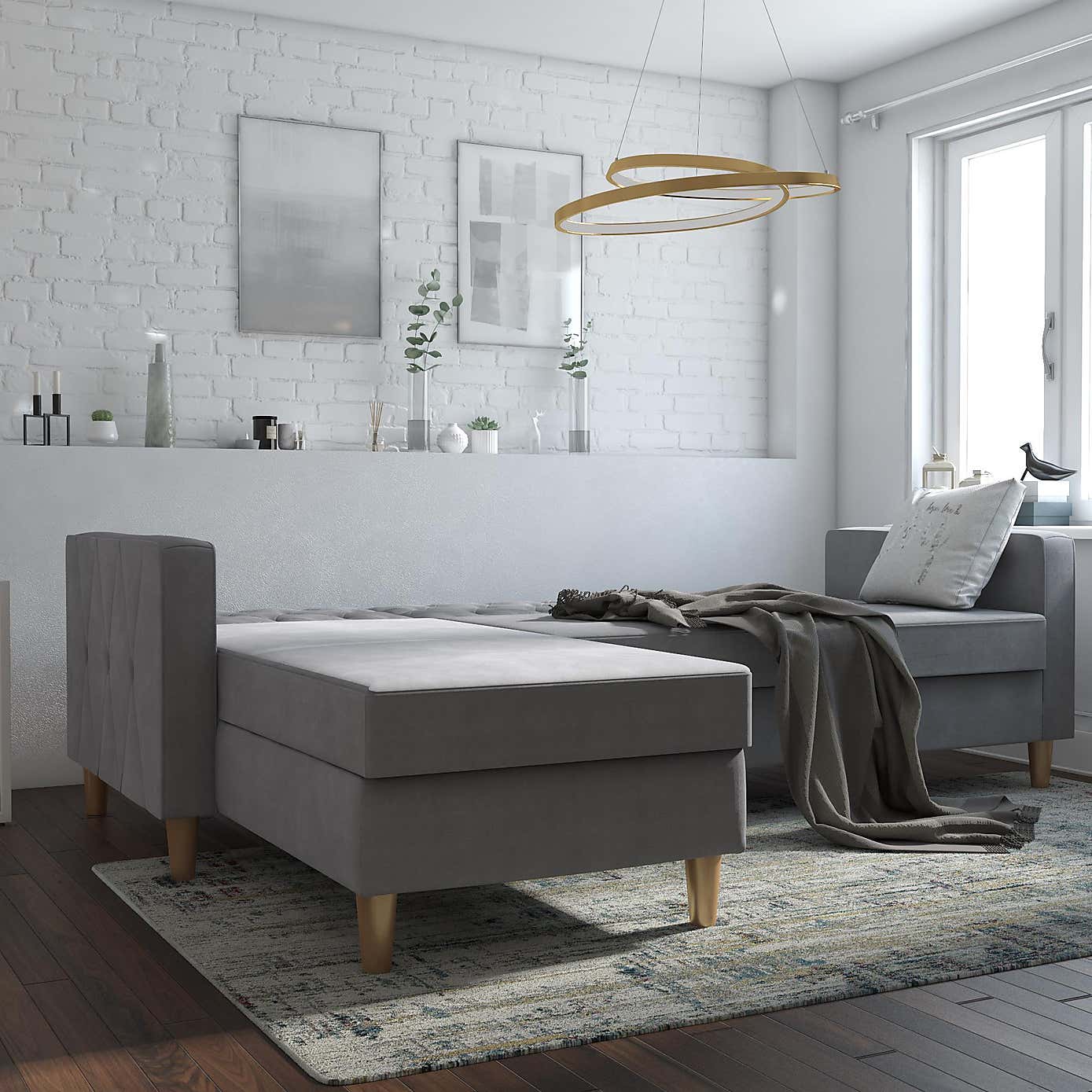 Cosmo Liberty Chenille Futon