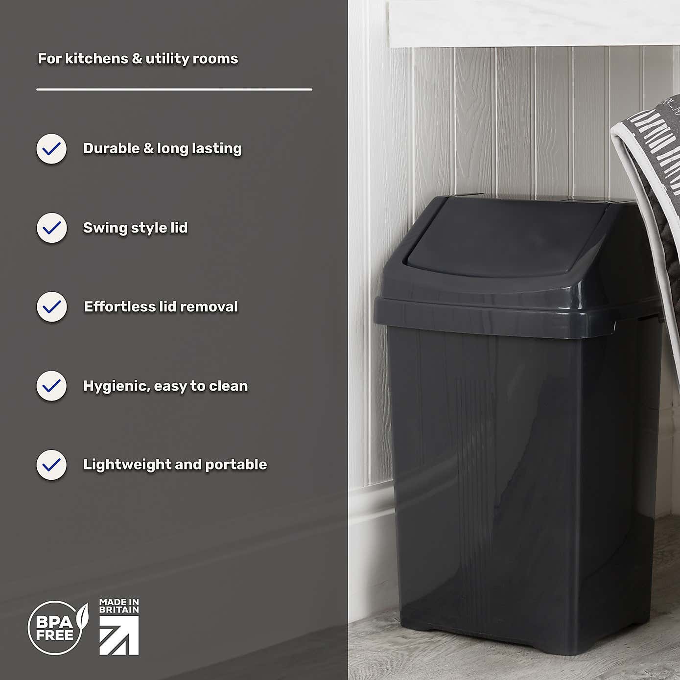 Wham Casa 25L Swing Bin