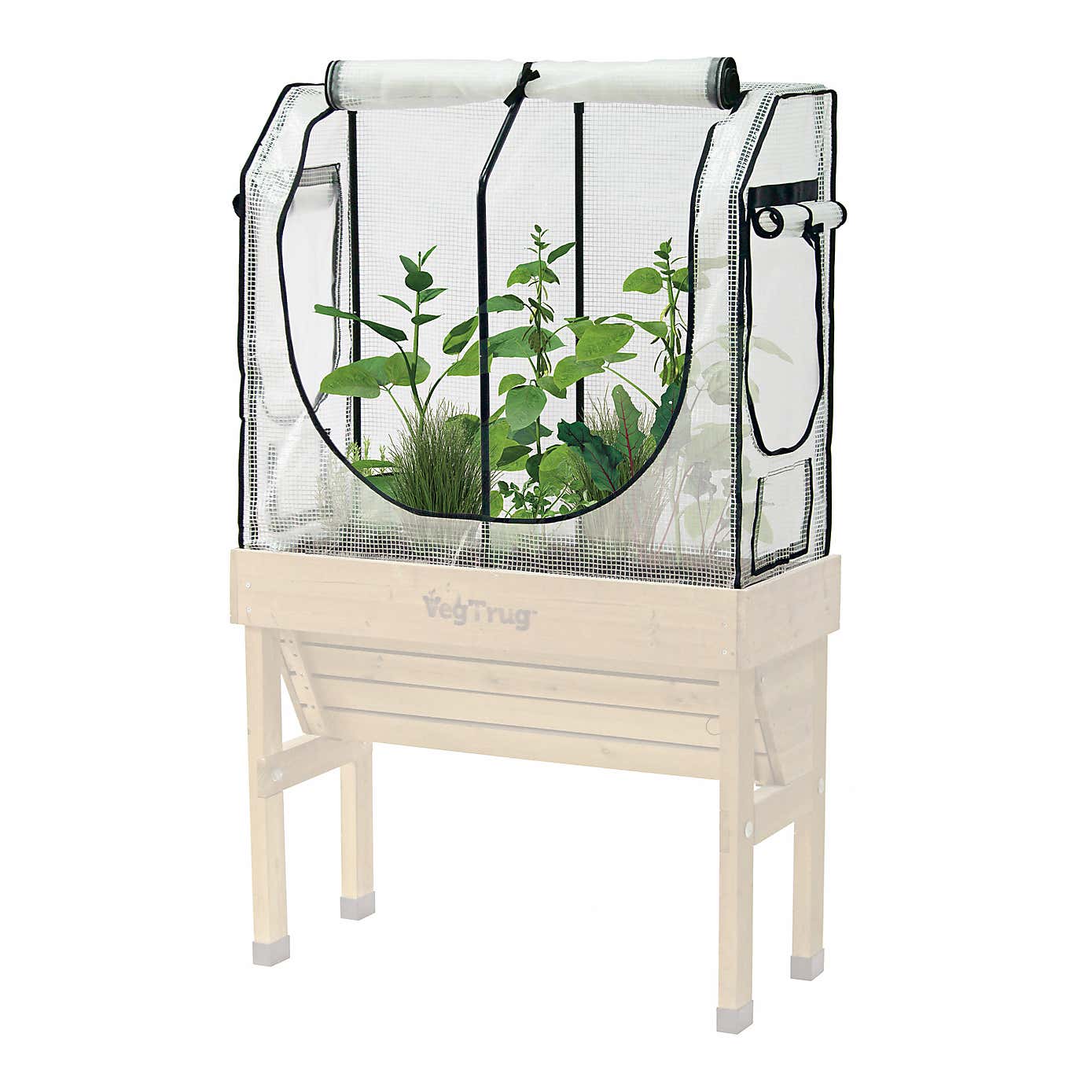VegTrug Small Wall Hugger Greenhouse Frame and Multi Cover Set