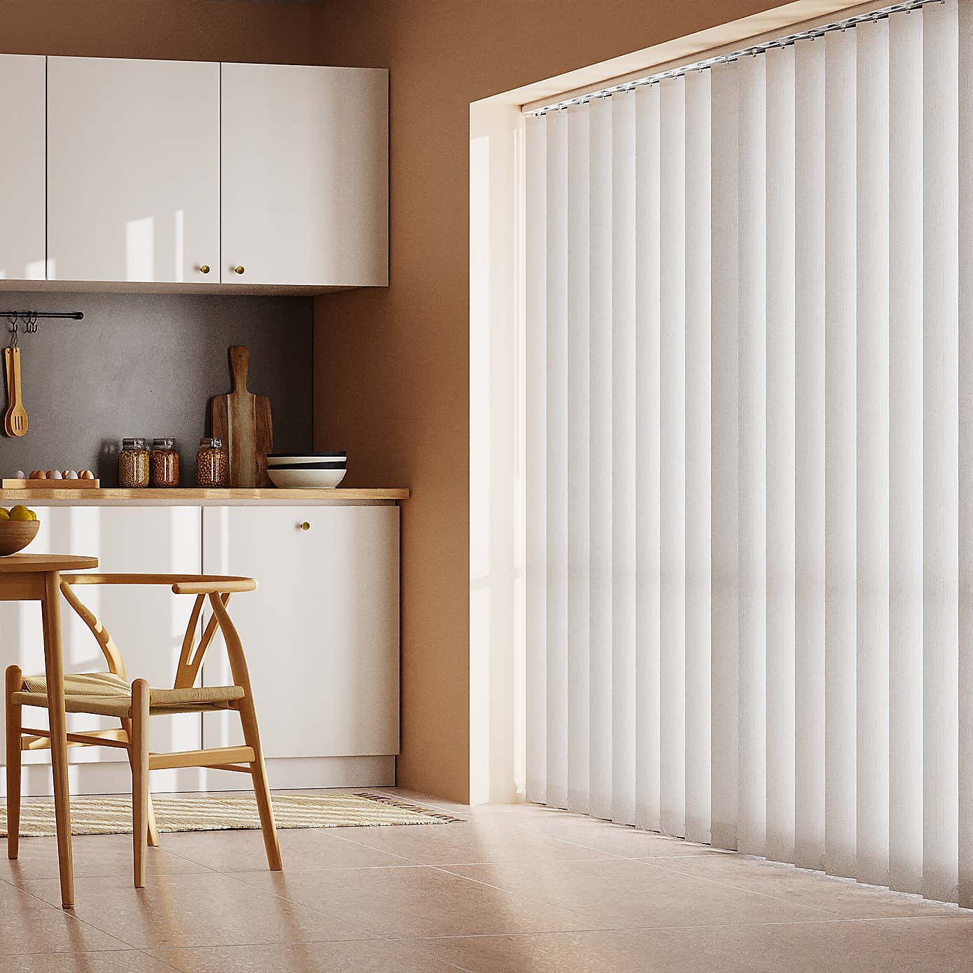 Stripe Cordless Vertical Blind