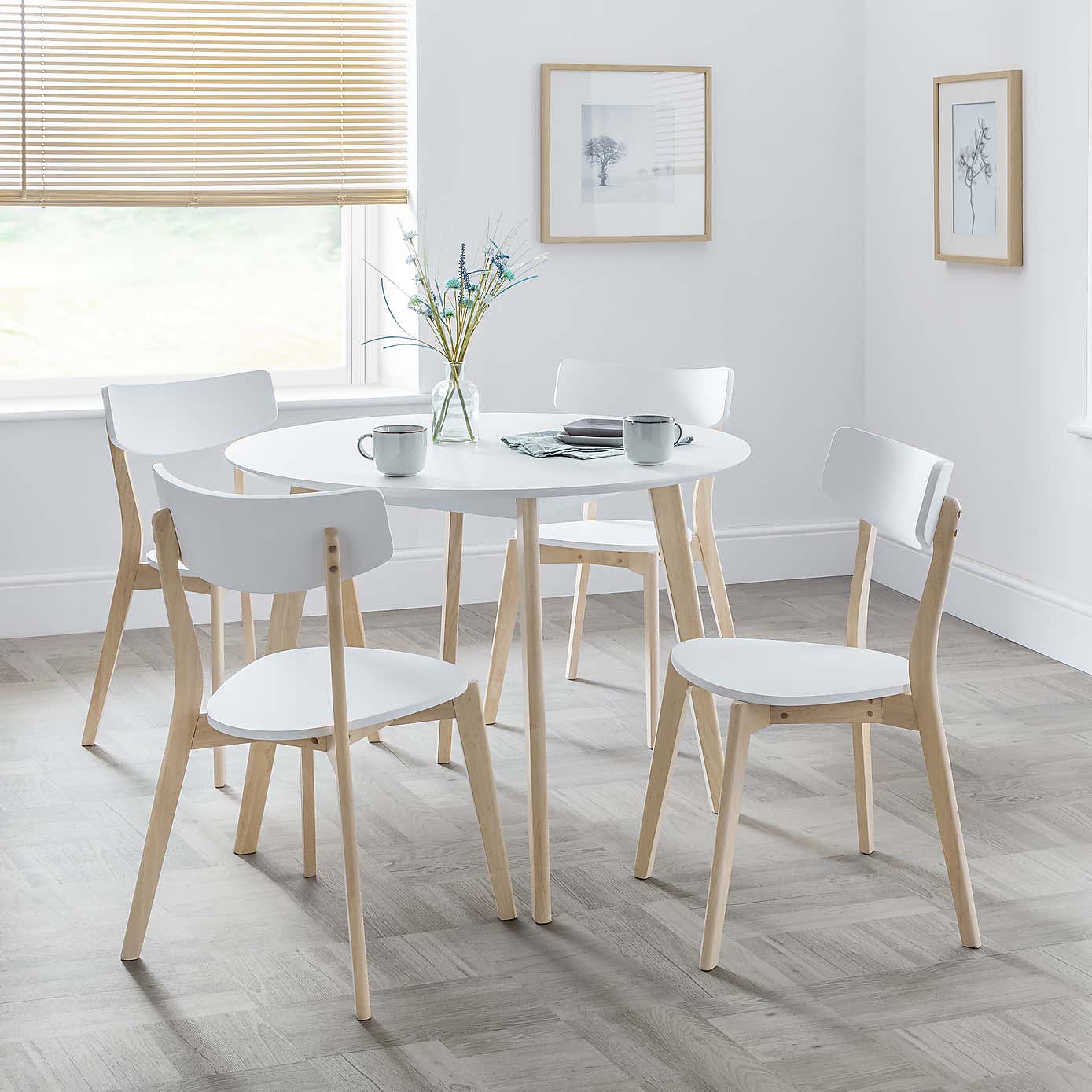 Casa Round Dining Table White