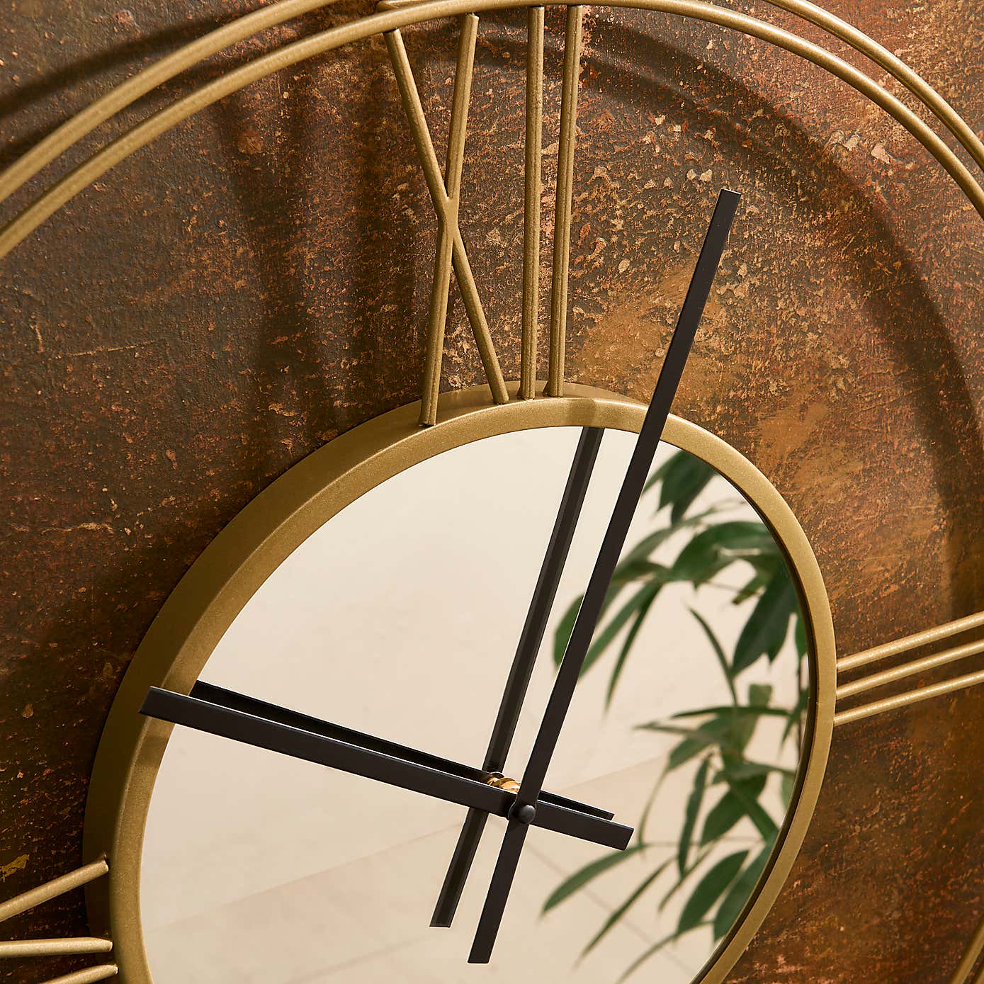 Indoor Outdoor Luxe Gold Clock 60cm