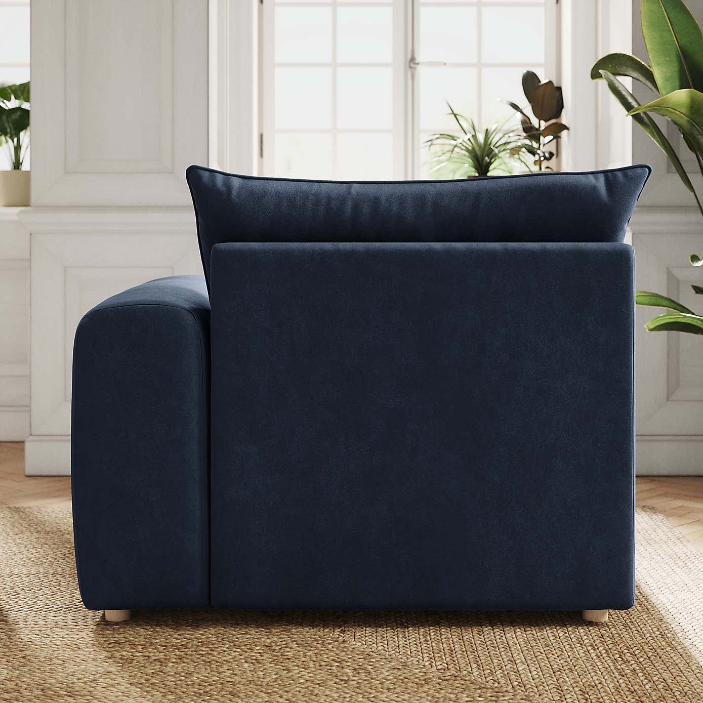 Full Circle Austin Cosy Velvet Modular Arm Corner Piece