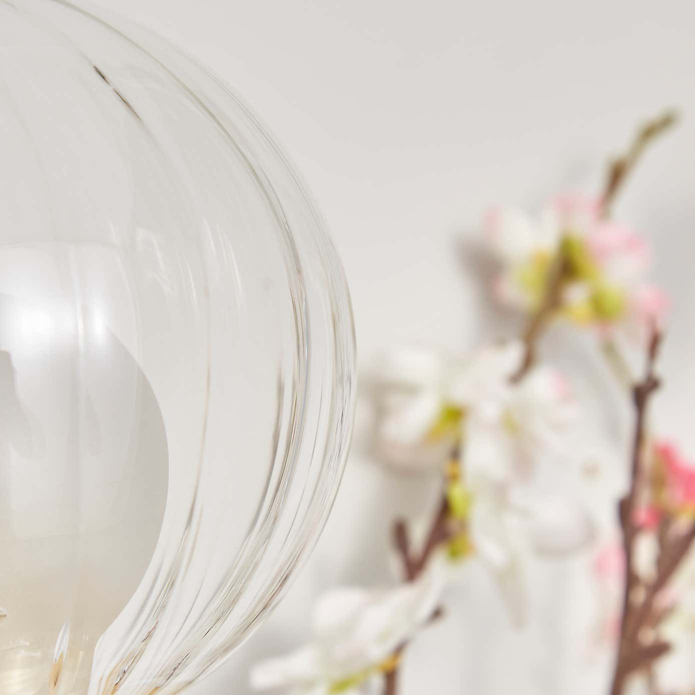 Leirah Ribbed 2 Light Wall Light