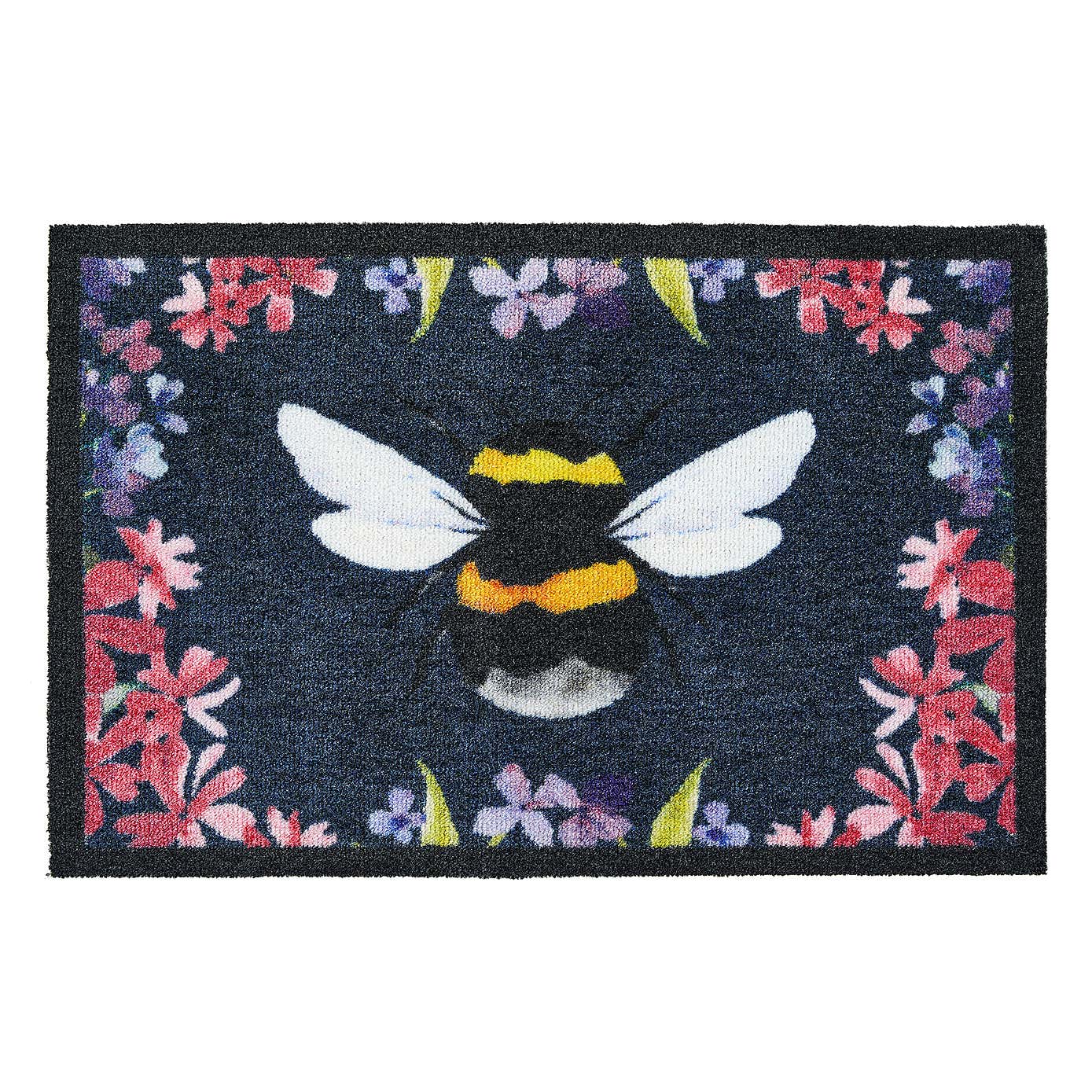 Marvel Floral Bee Washable Doormat
