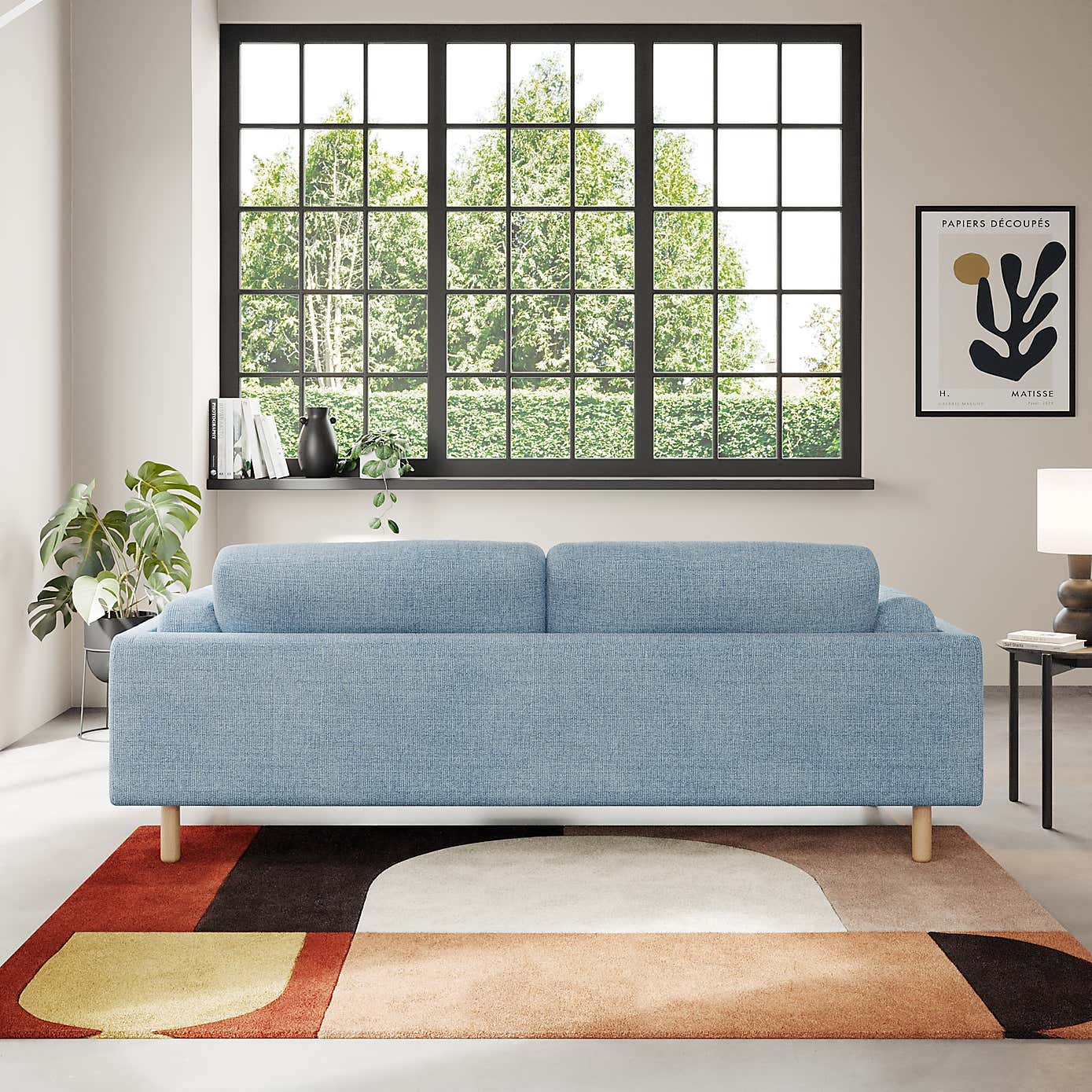 Newton Chunky Tonal Weave 4 Seater Sofa