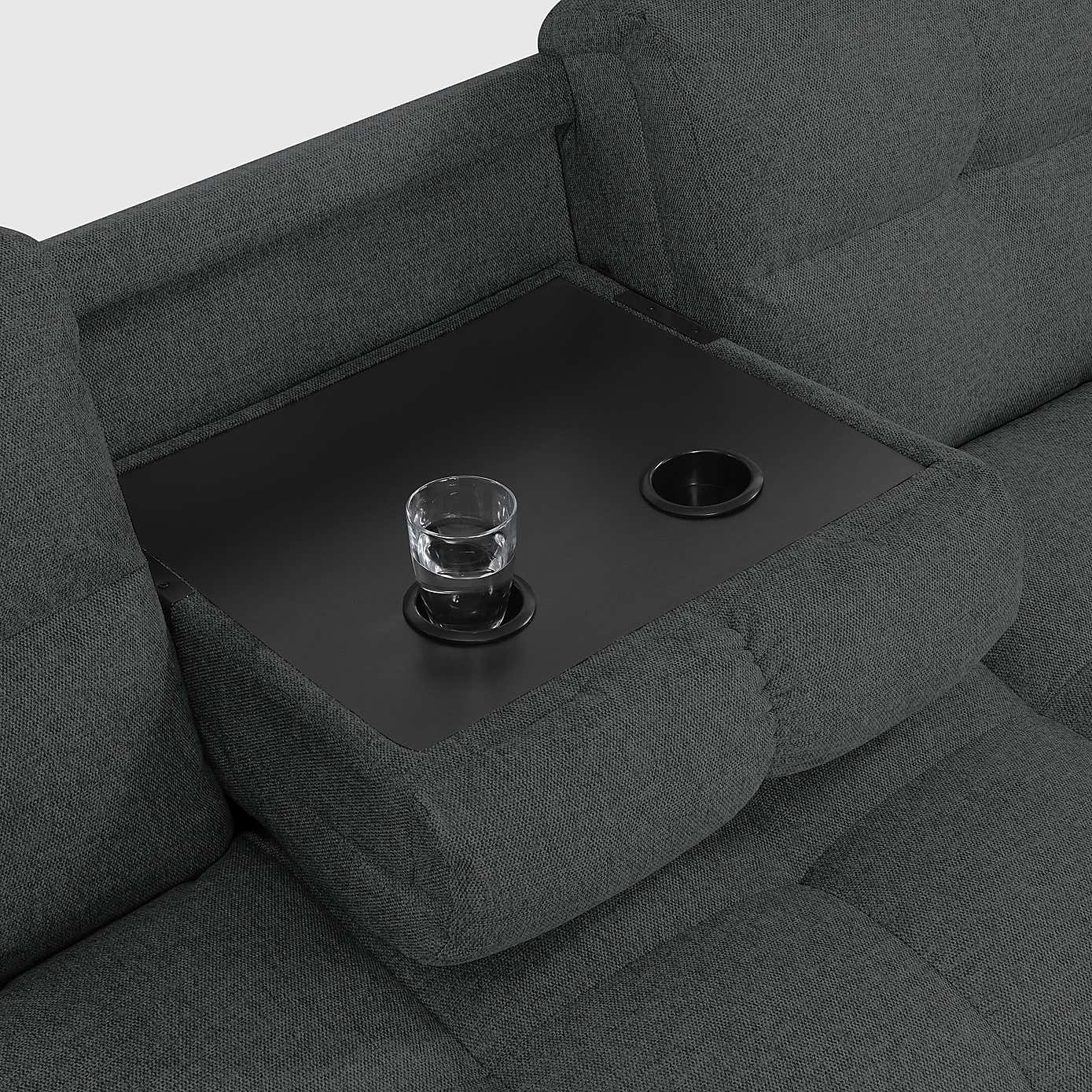 Margo Fabric with Storage Double Sofa Bed