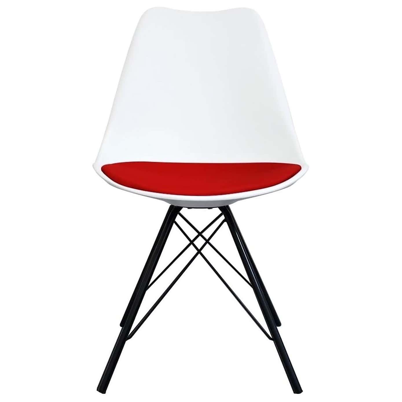 Fusion Living Soho White Plastic Dining Chair