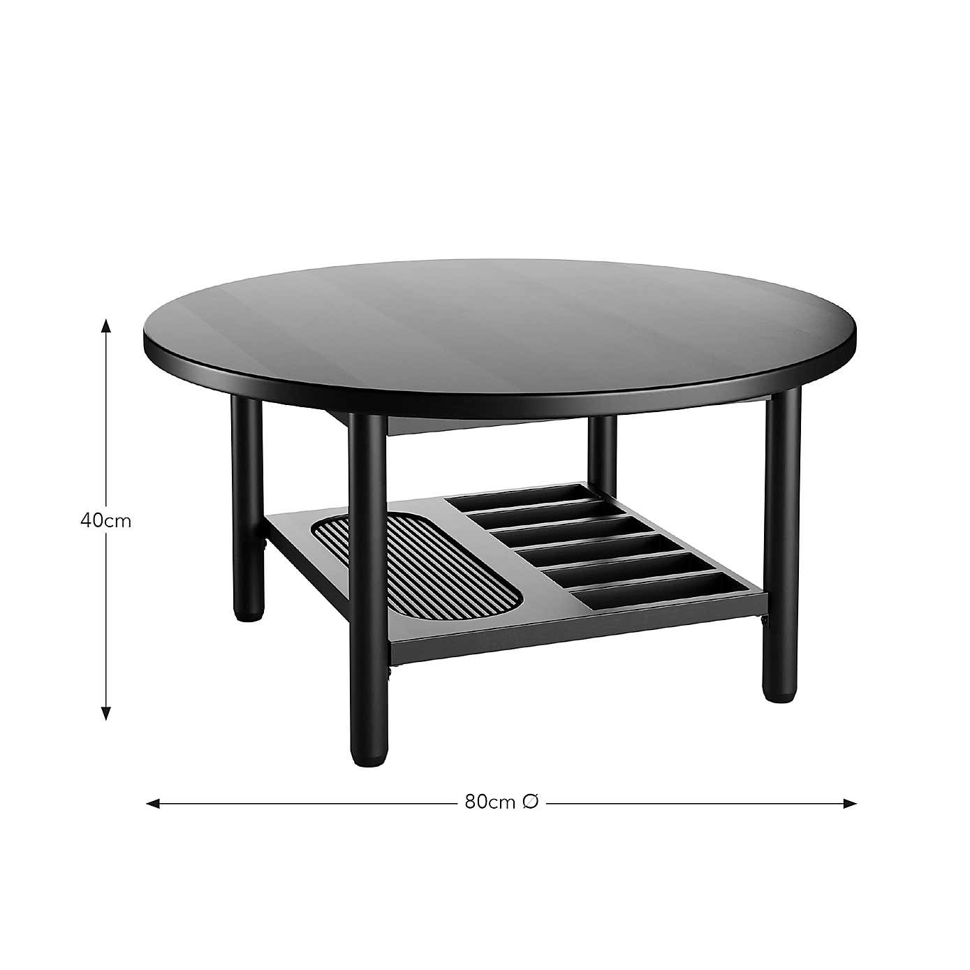 Khari Round Coffee Table, Mango Wood