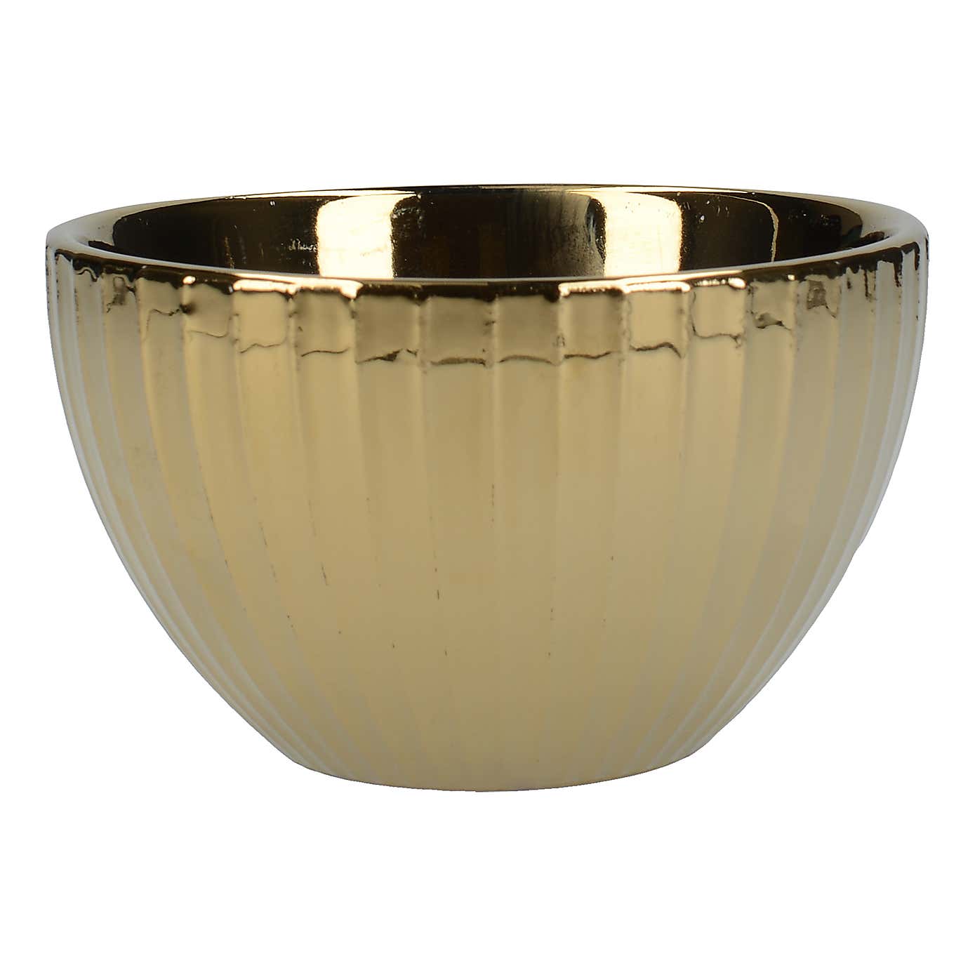 Embossed Stripe Gold Dip Bowl