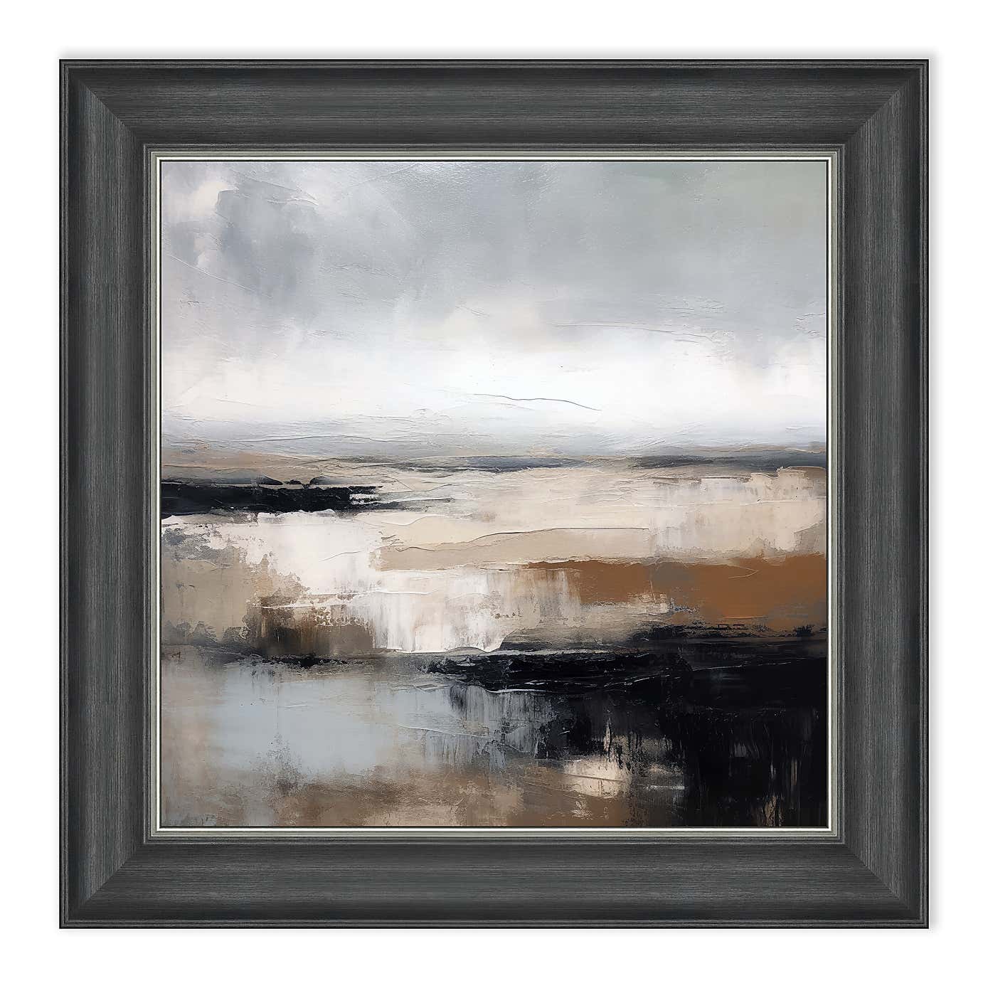 Grey Horizons II Framed Print