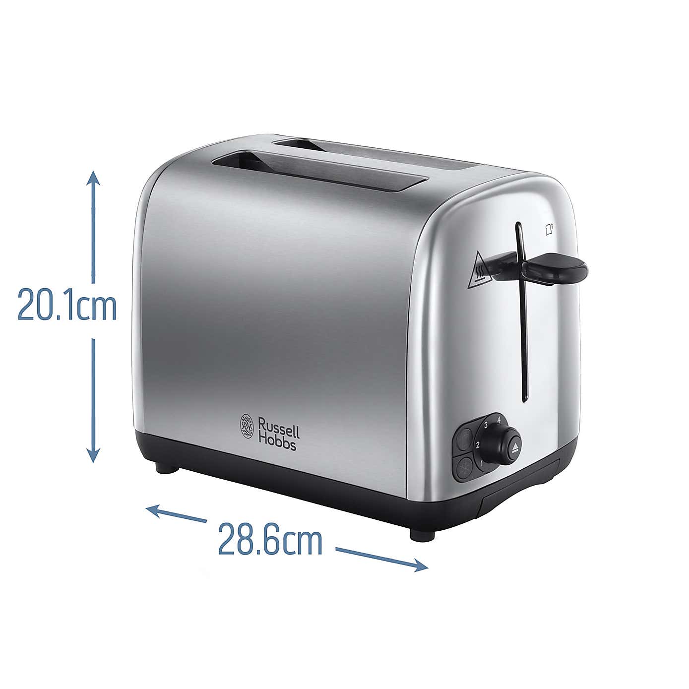 Russell Hobbs 2 Slice Brush and Polish Stainless Steel Toaster