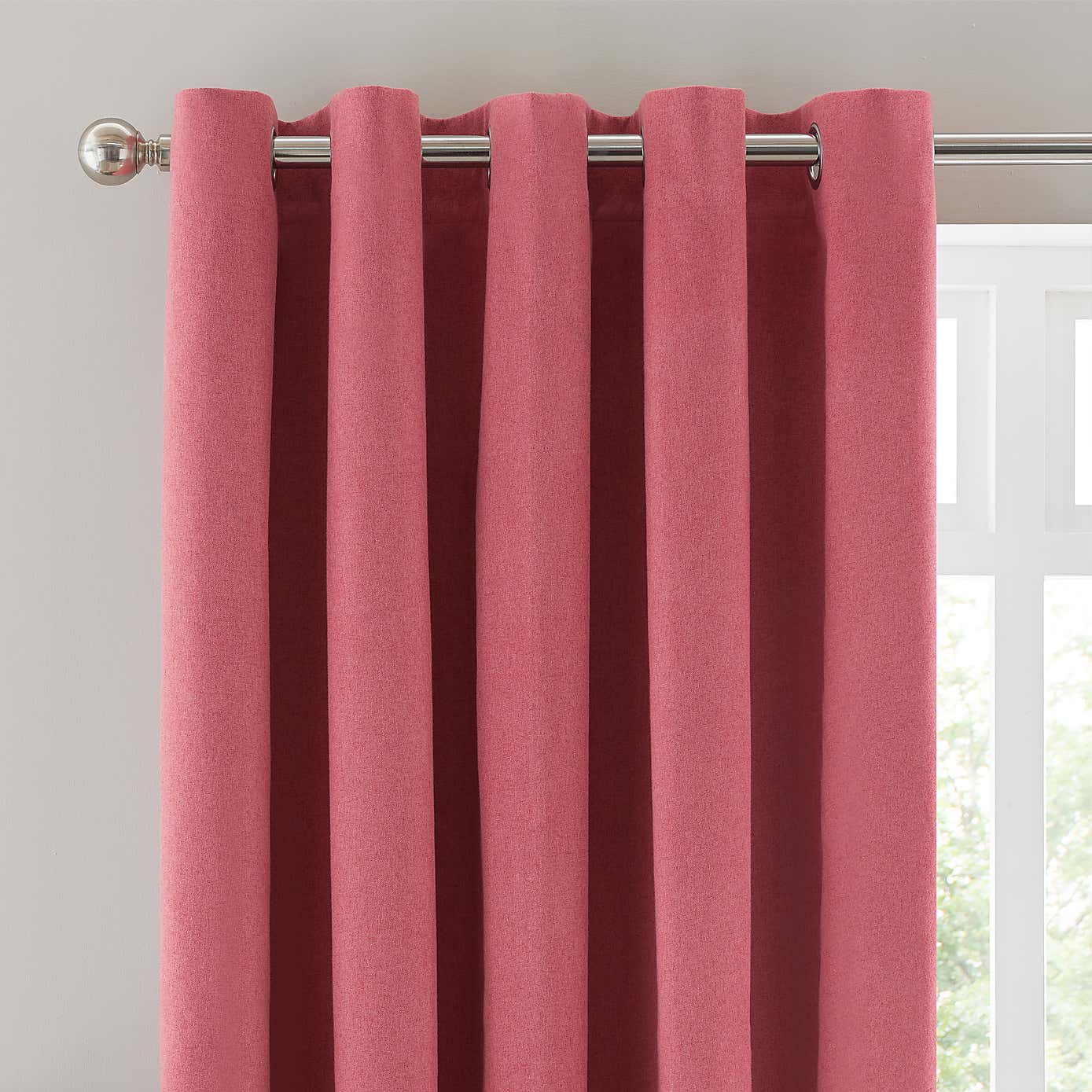 Luna Brushed Blackout Eyelet Curtains