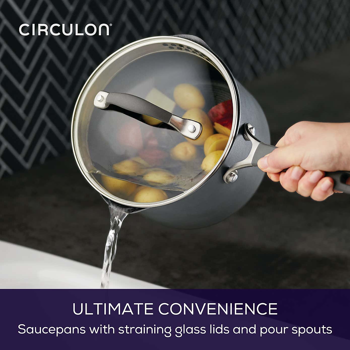 Circulon Scratch Defense Extreme Non-Stick 3 Piece Saucepan Set