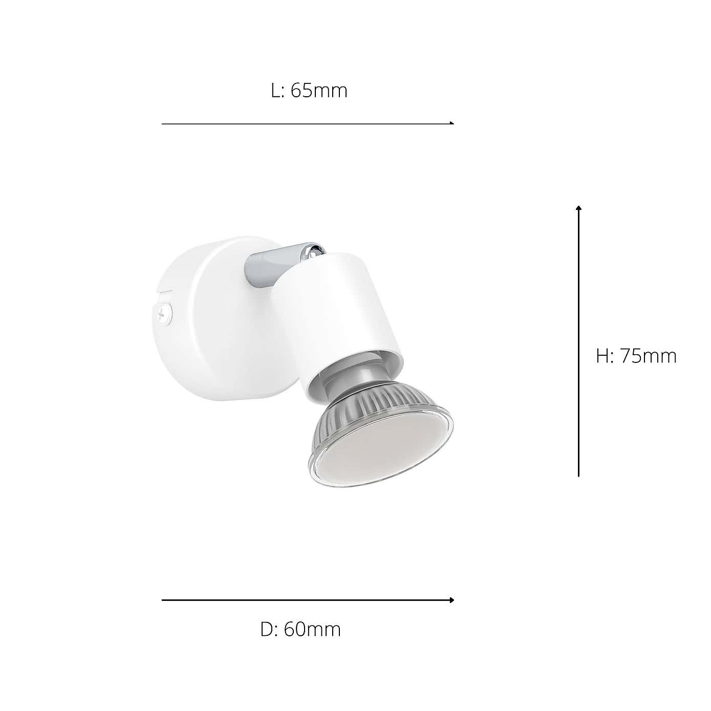 EGLO Stecci-E Adjustable White Spotlight