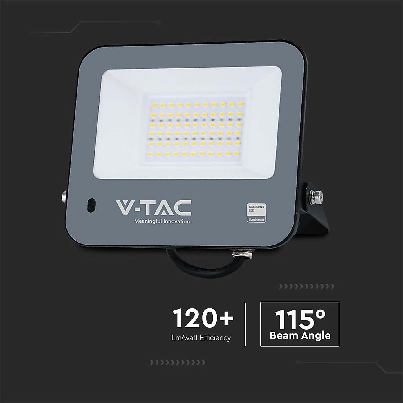 V-TAC 30W LED Floodlight Outdoor Sensor Wall Light