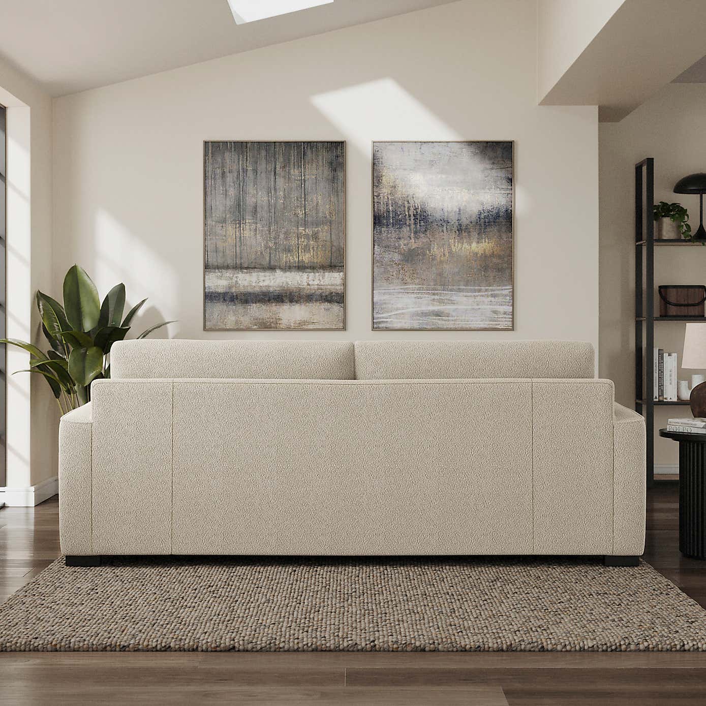 Carson Tonal Boucle 4 Seater Sofa