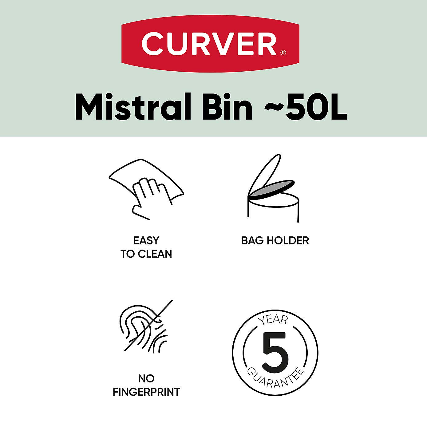 Curver 50L Mistral Bin