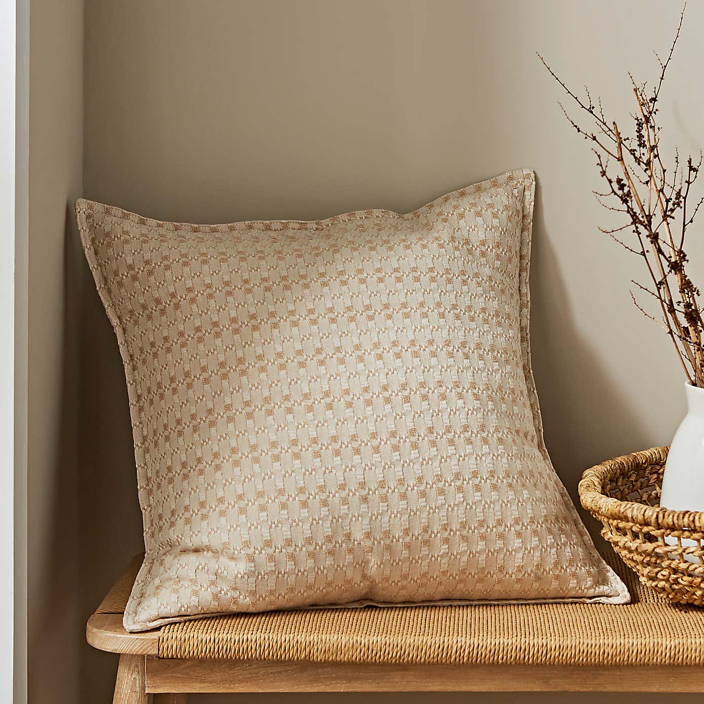 Edited Life Cotton Waffle Cushion Cover