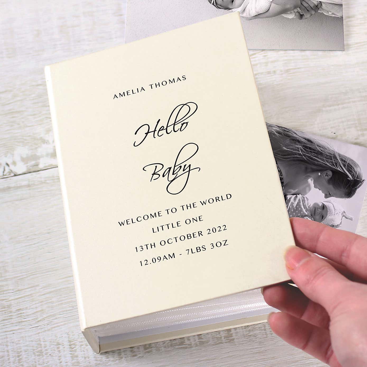 Personalised Free Text Photo Album with Sleeves