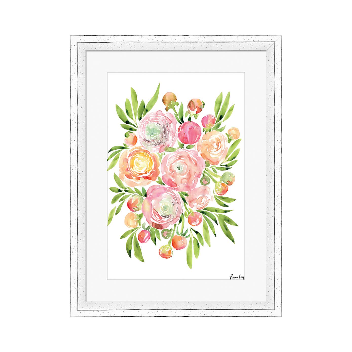 The Art Group Colourful Ranunculus Framed Print
