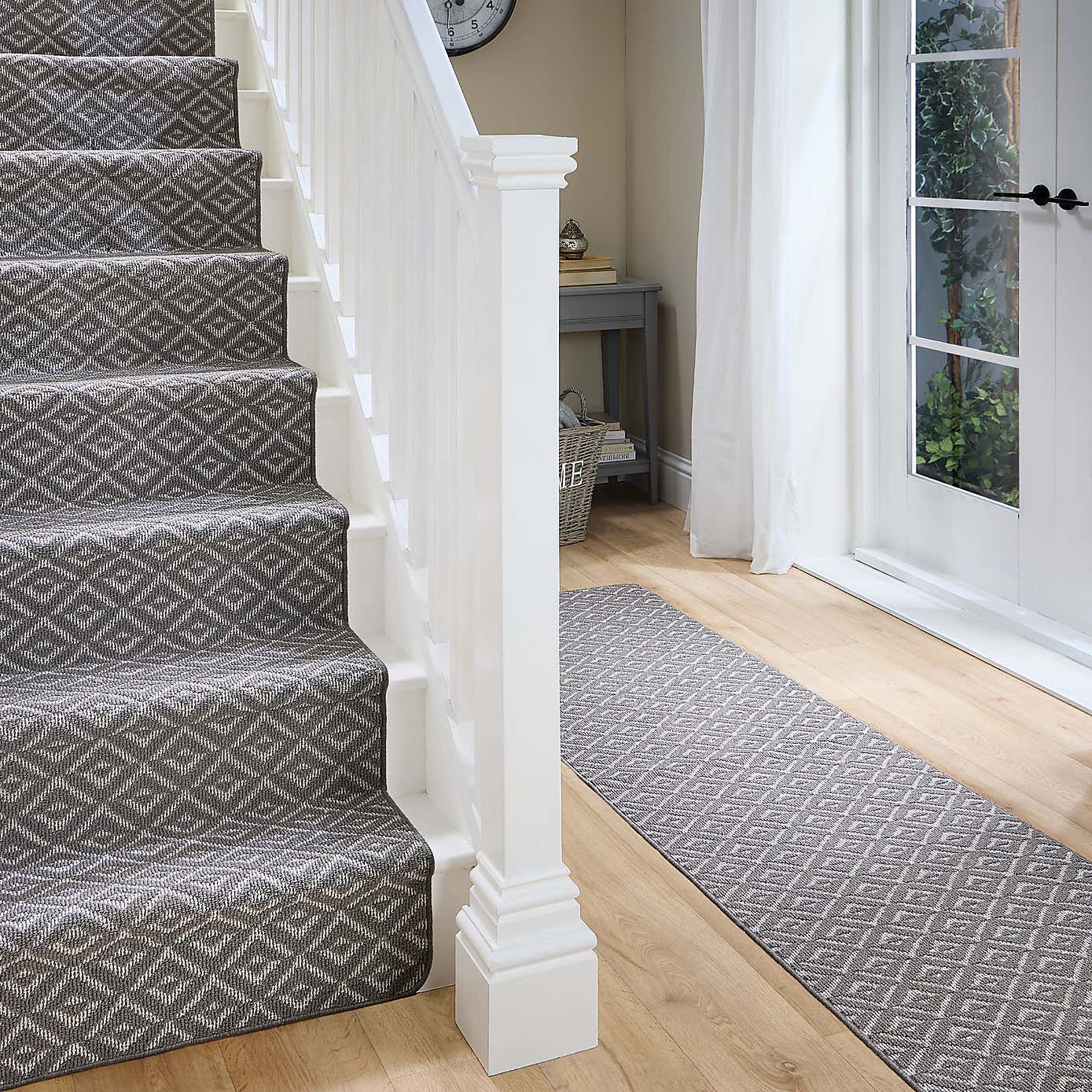Marvel Geo Hard-wearing Washable Stair Runner