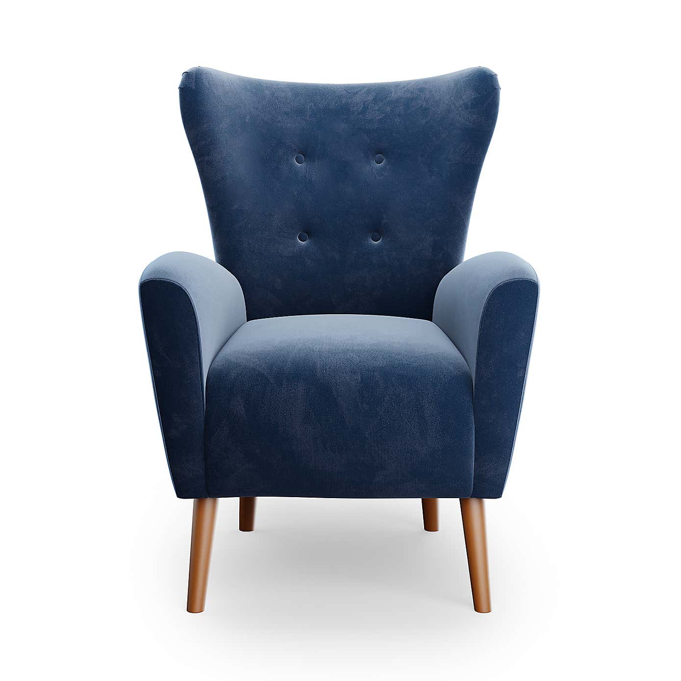 Sven Velvet Modern Wing Chair