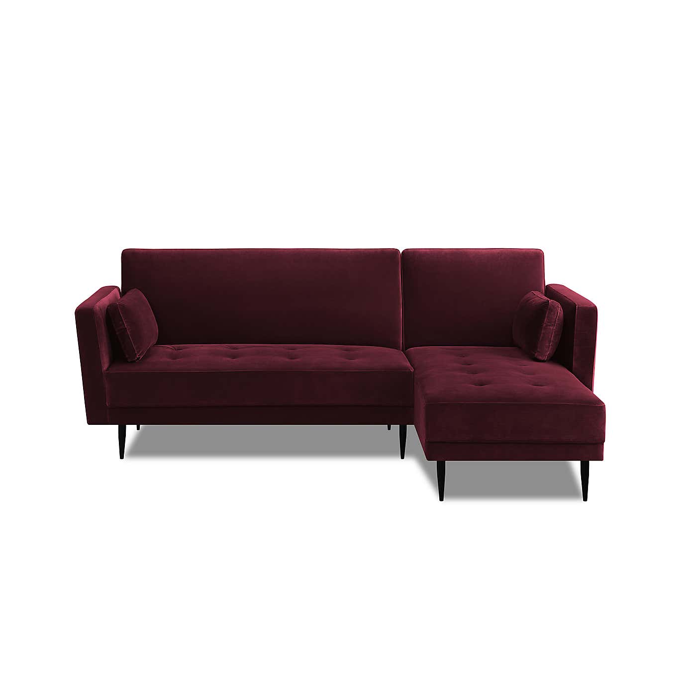 Selassi Velvet 3 Seater Corner Sofa Bed