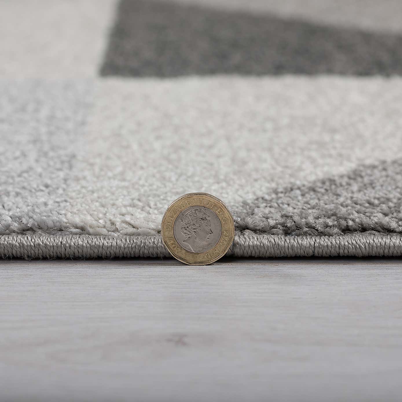 Ochre Geometric Squares Runner