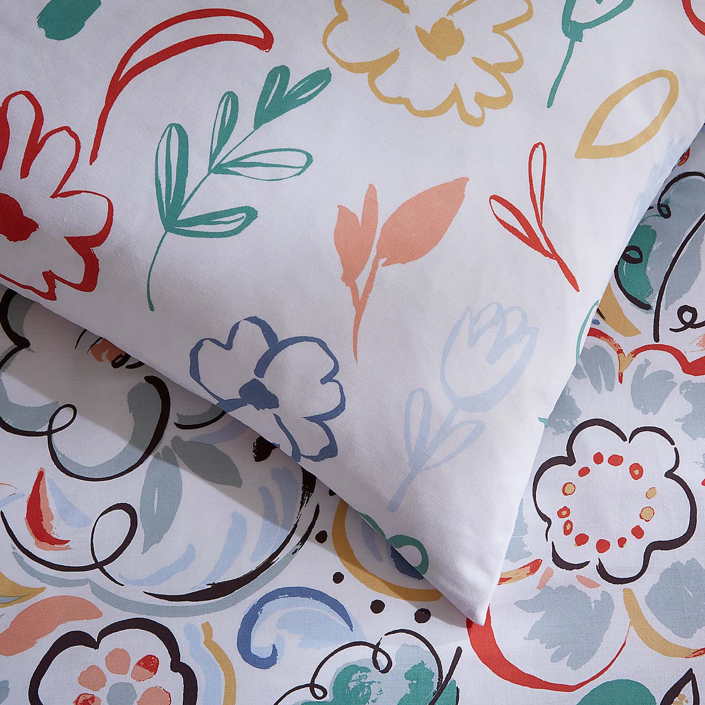 Heart and Soul Ayva Floral Duvet Cover & Pillowcase Set