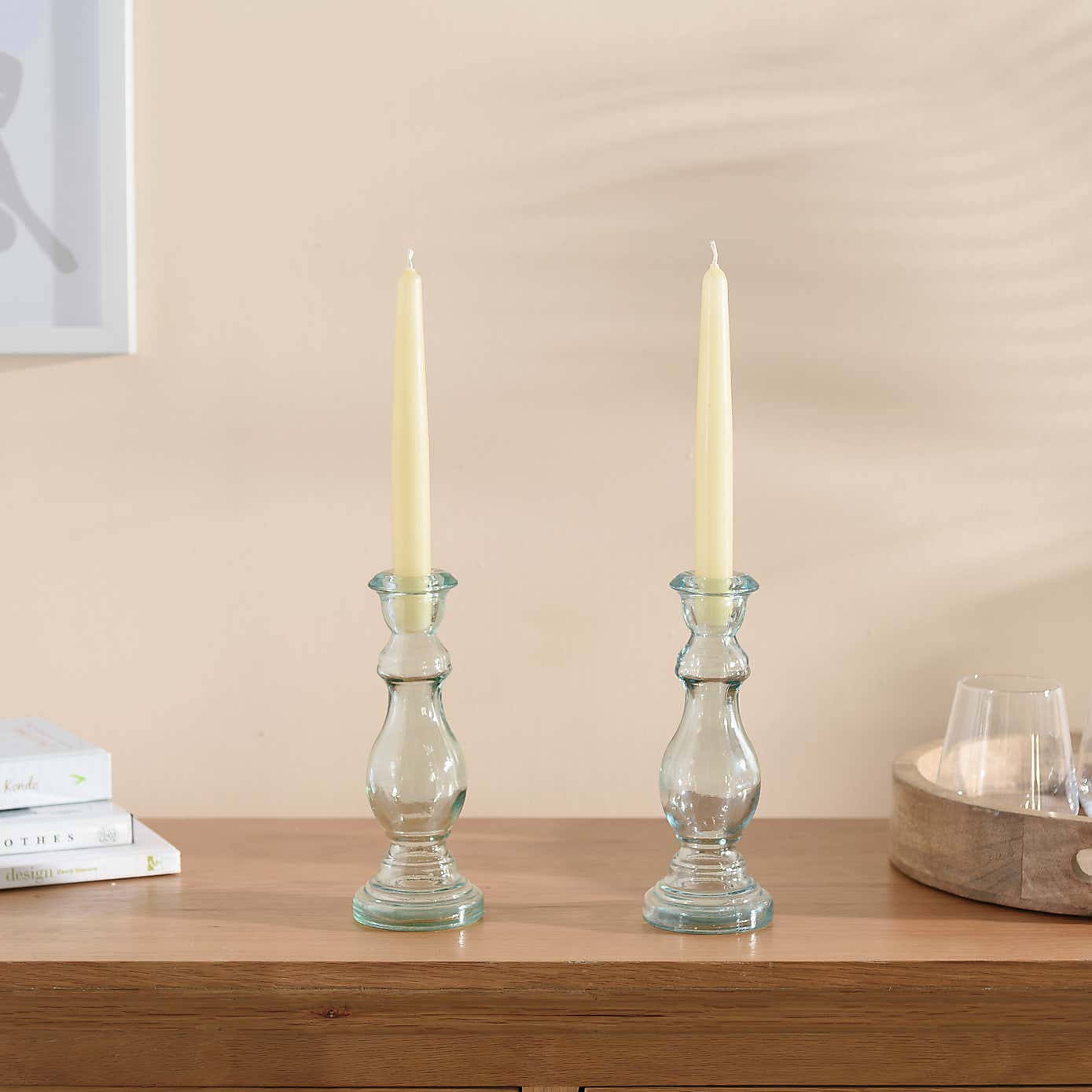 Cream Taper Candle