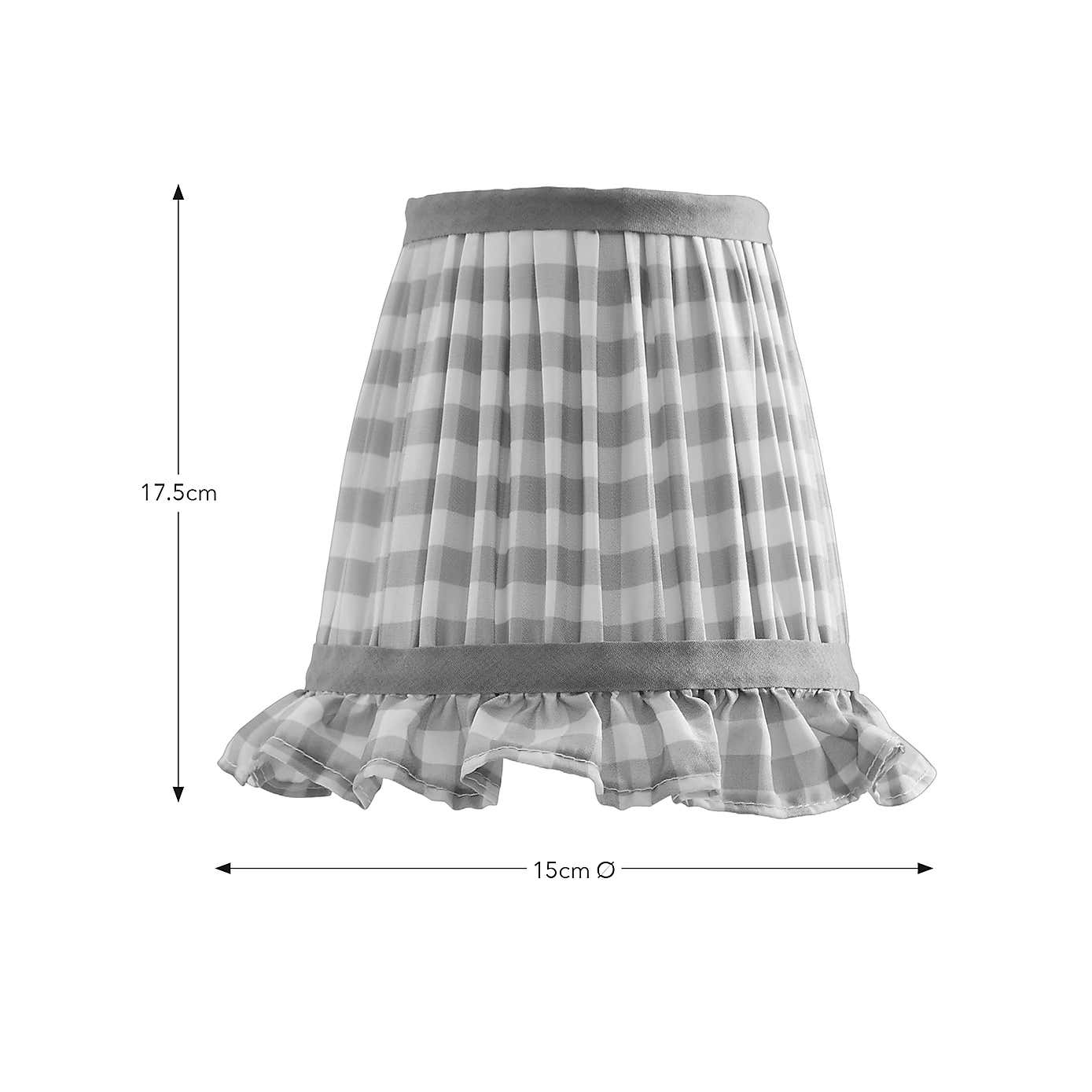 Carys Frilled Gingham Lamp Shade