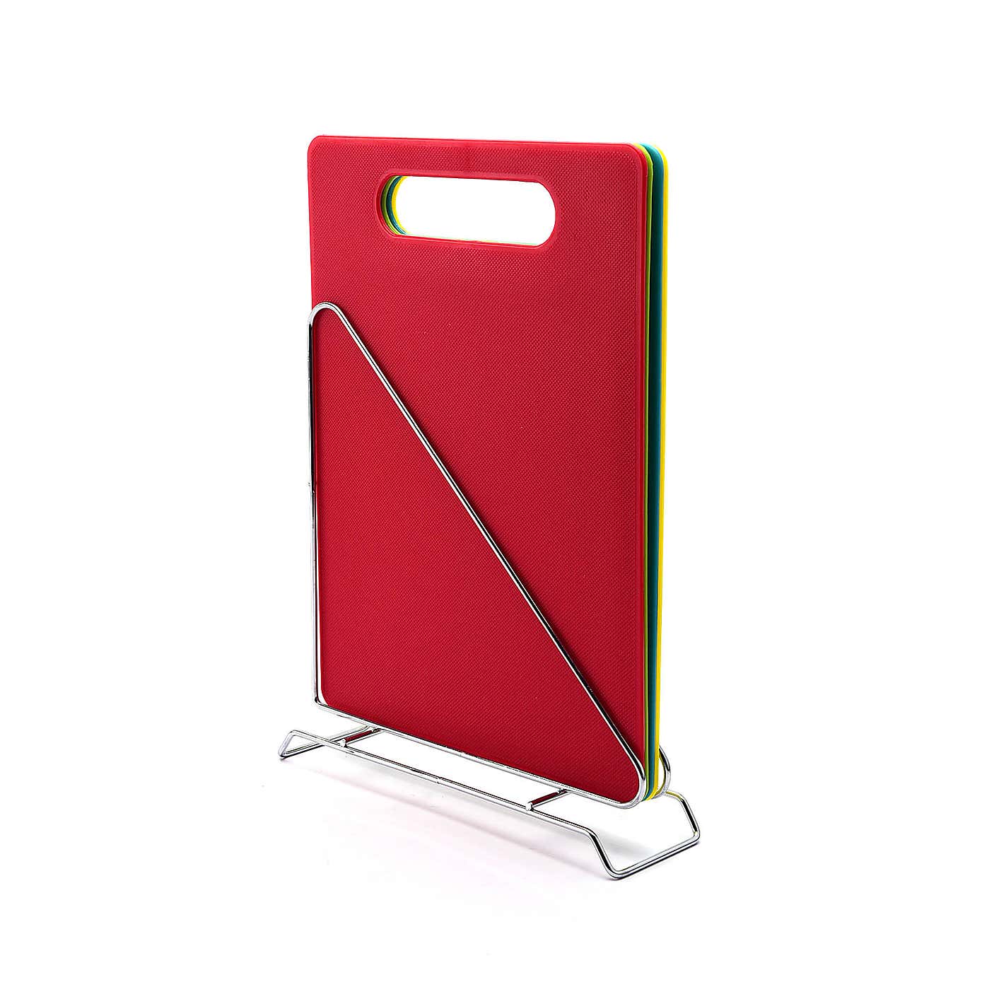 Dunelm 4 Piece Cutting Board with Holder