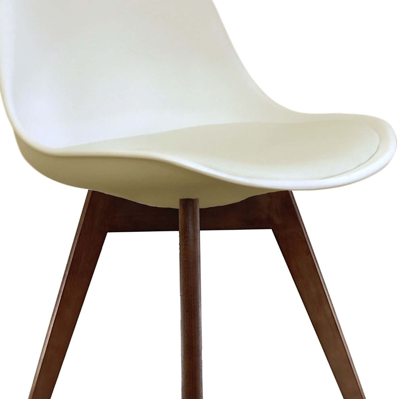 Fusion Living Soho Plastic Dining Chair with Squared Legs