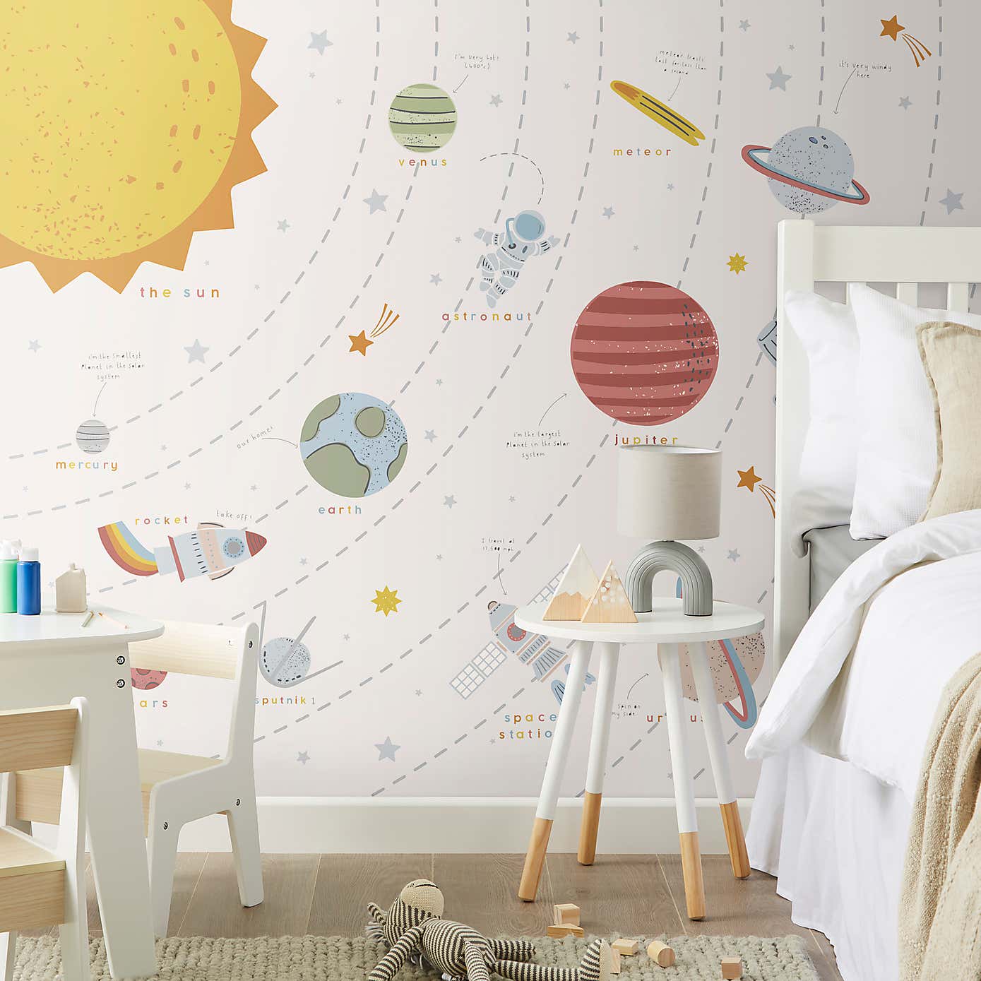 Outer Space Scandi Large Mural