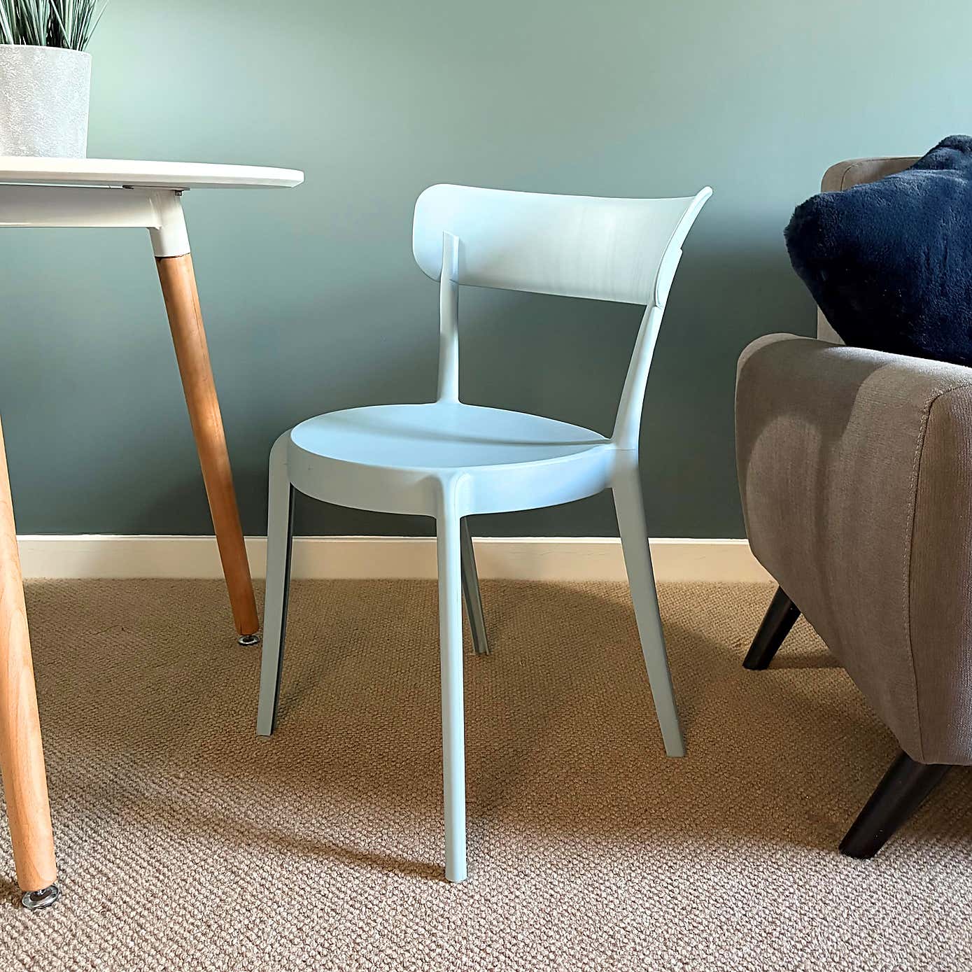 Fusion Living Plastic Bistro Dining Chair