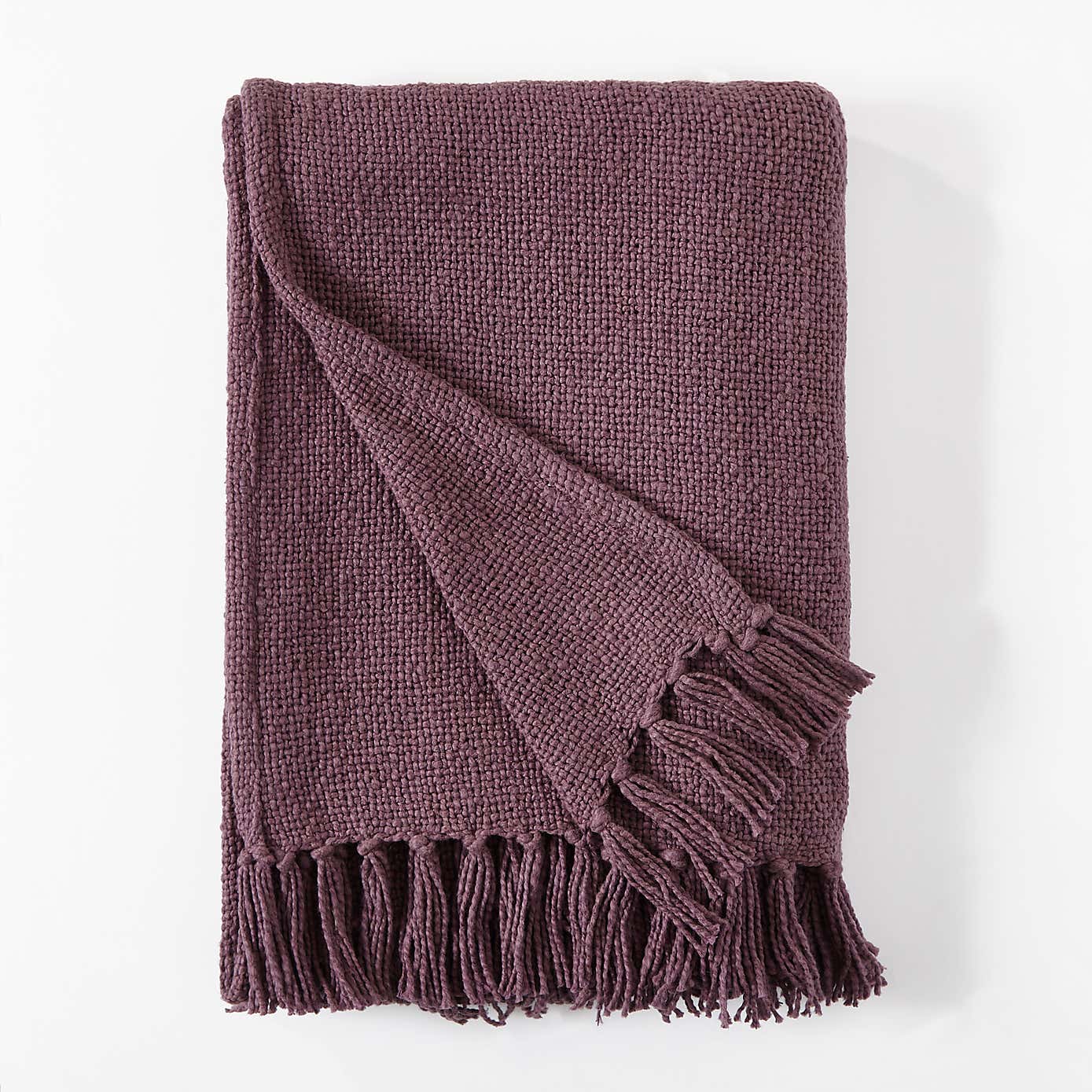 Aris Cotton Weave Black Throw