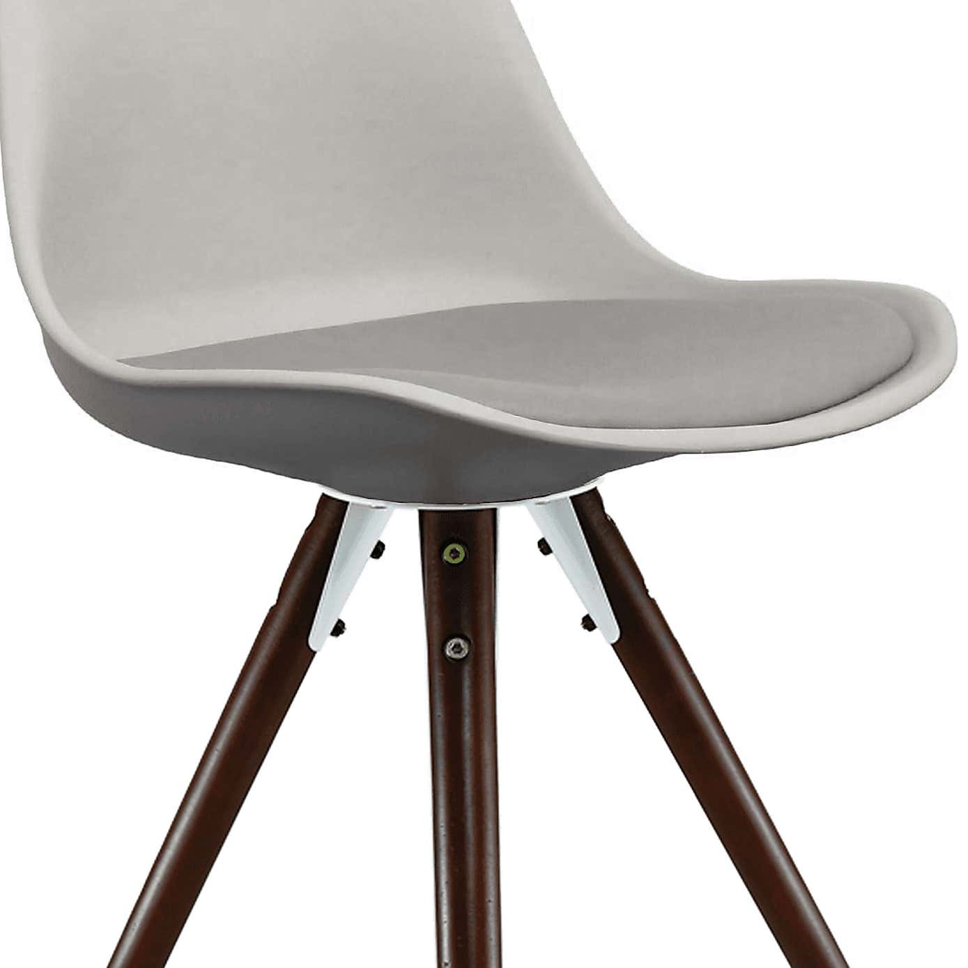 Fusion Living Soho Plastic Dining Chair with Pyramid Legs