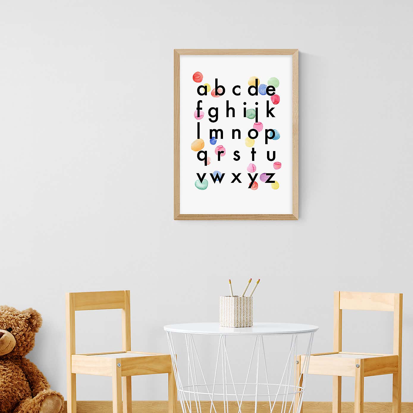 East End Prints Alphabet Confetti Print