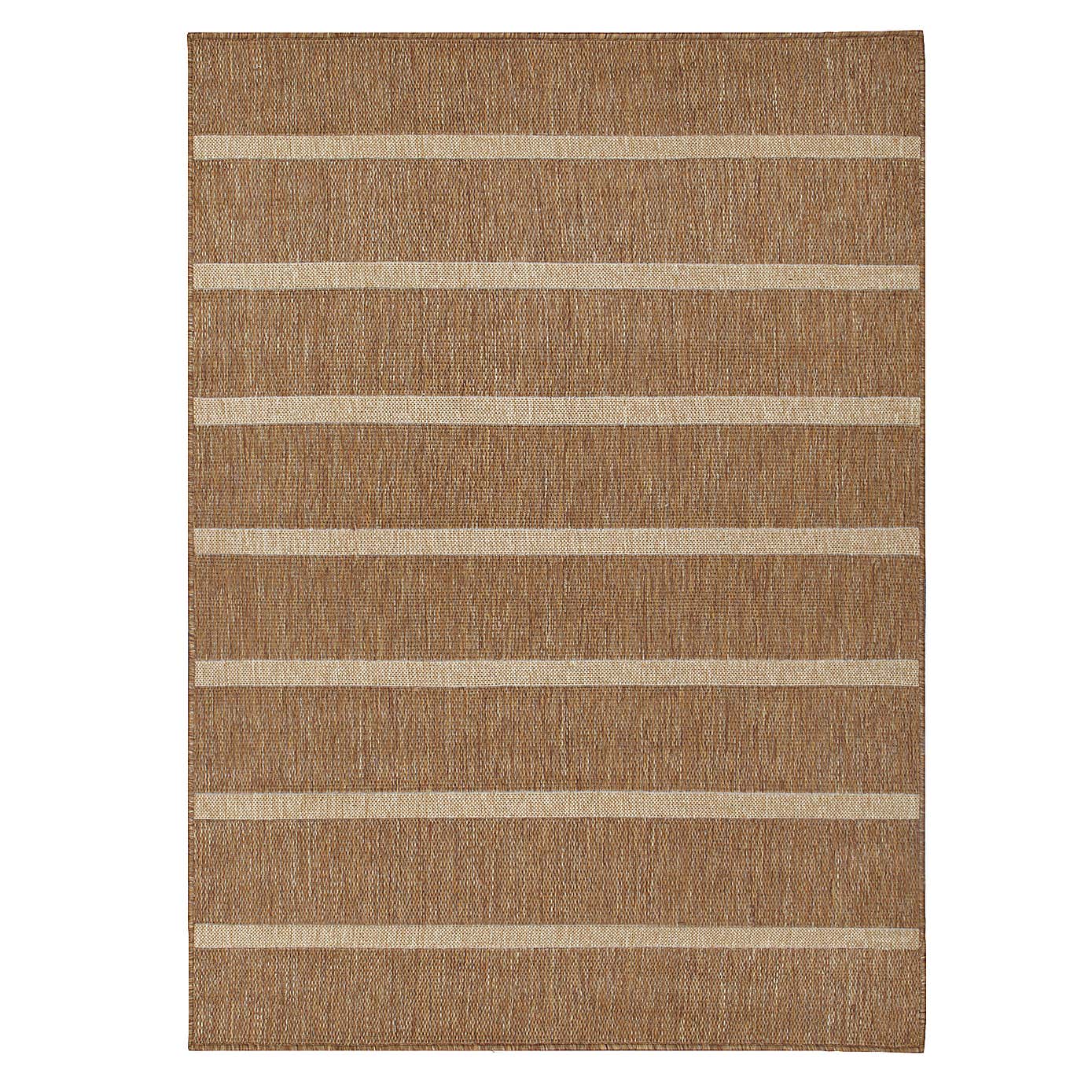 Yard Tala Stripe Jute Effect Indoor Outdoor Rug