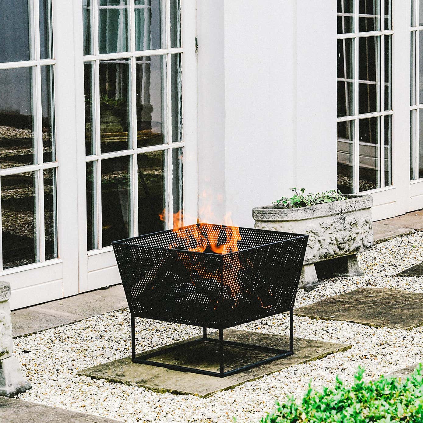 Norfolk Outdoor Black Iron Firebowl