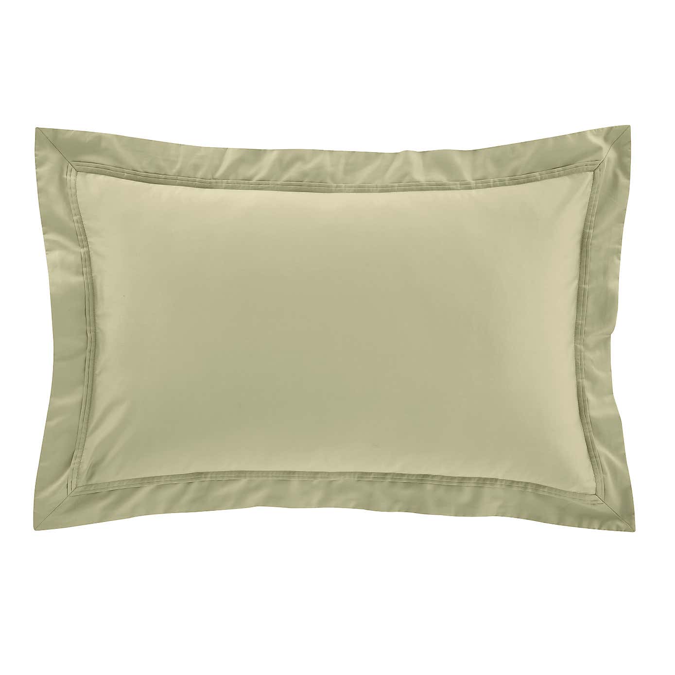 Dorma 500 Thread Count 100% Cotton Satin Plain Oxford Pillowcase