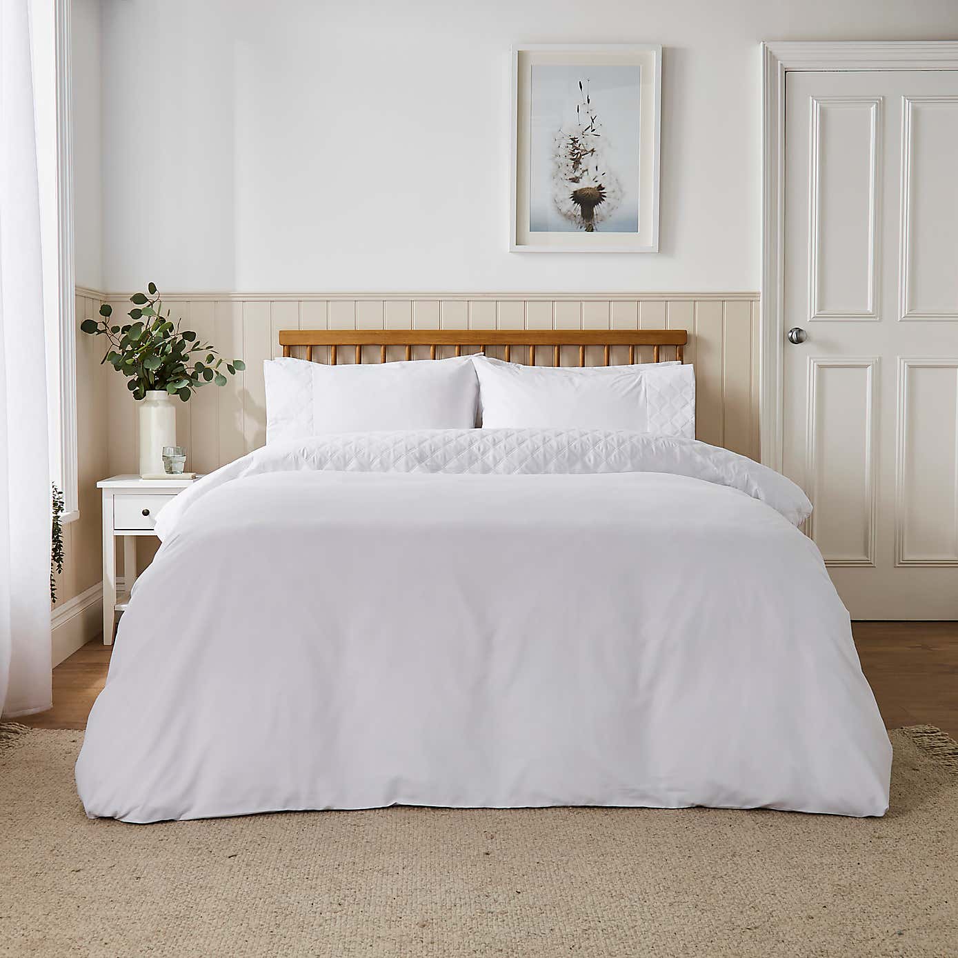 Nora Pinsonic Polycotton Duvet Cover & Pillowcase Set