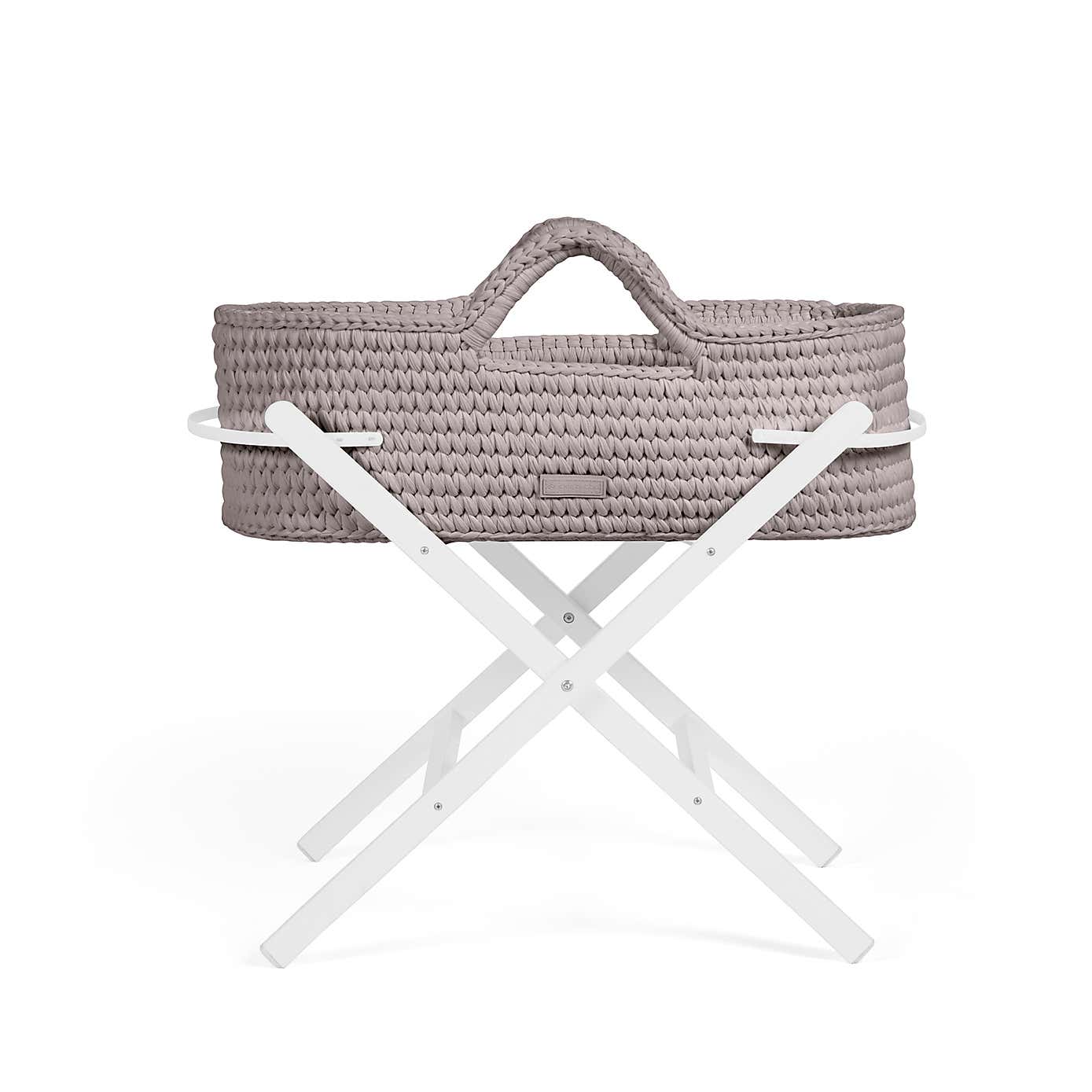 Ickle Bubba Nova Moses Basket & White Stand
