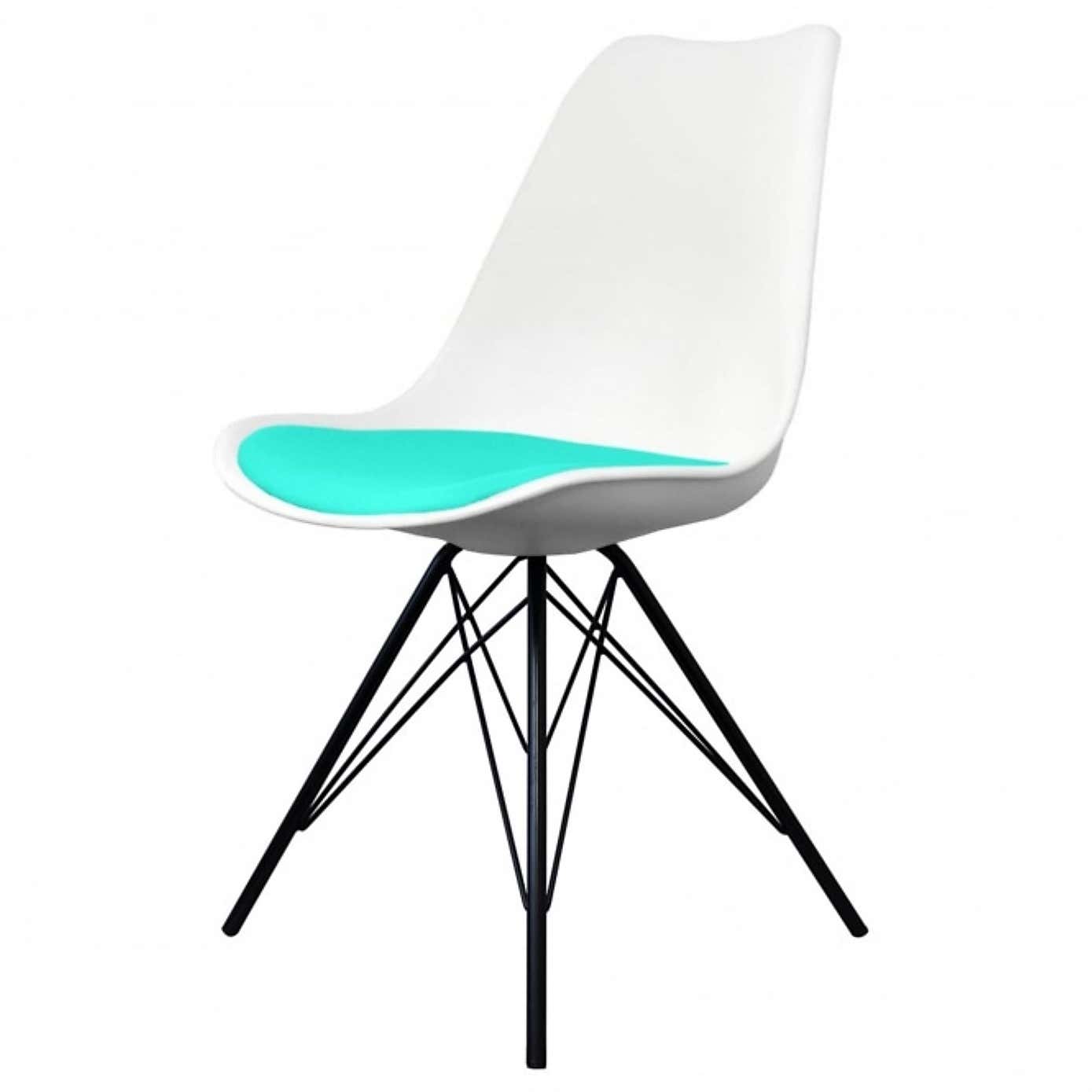 Fusion Living Soho White Plastic Dining Chair