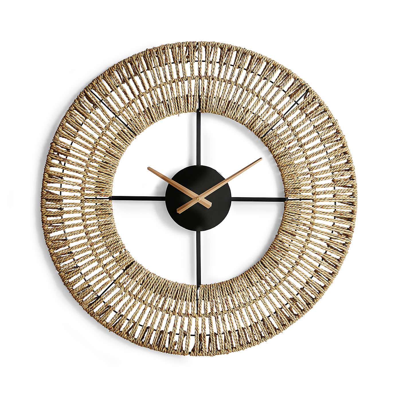 Seagrass Skeleton Clock, 70cm