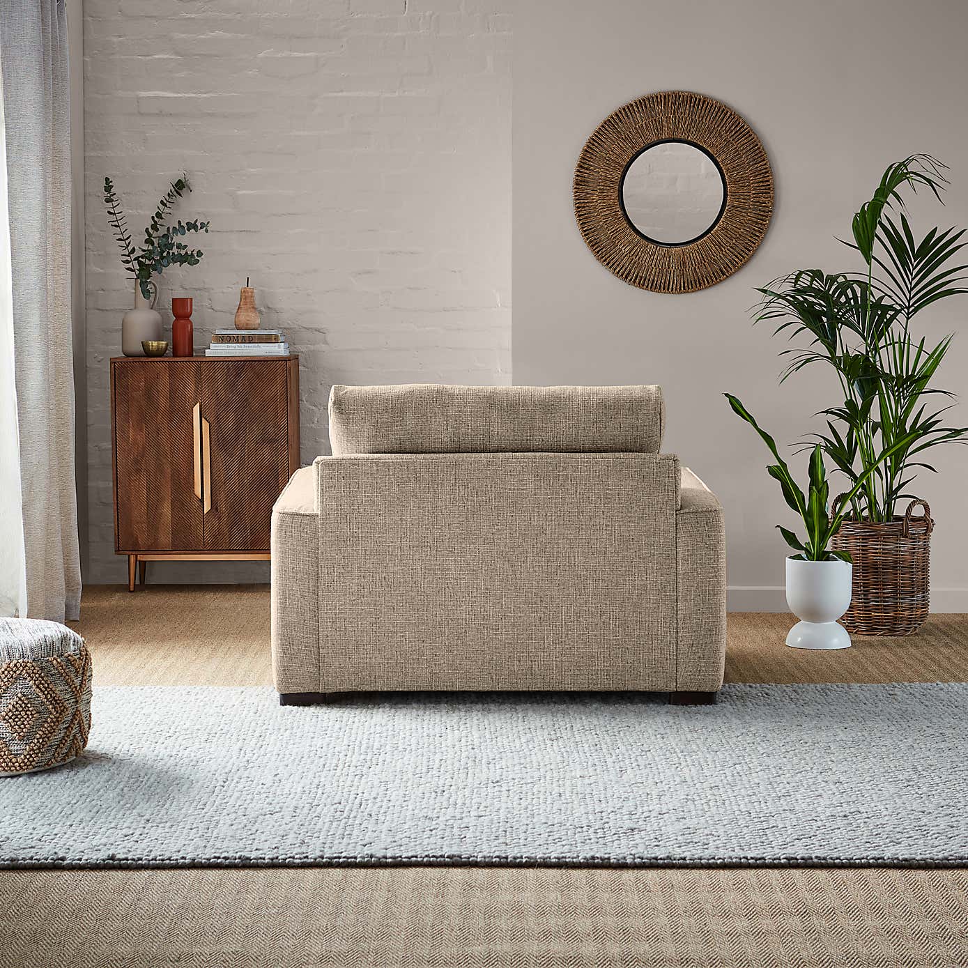Carson Chunky Multi Weave Snuggle Chair