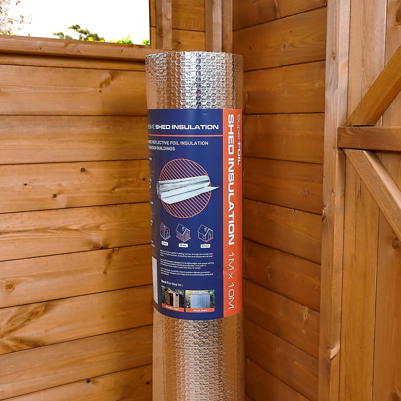 SuperFOIL Self-Adhesive Shed Insulation, 1m x 10m